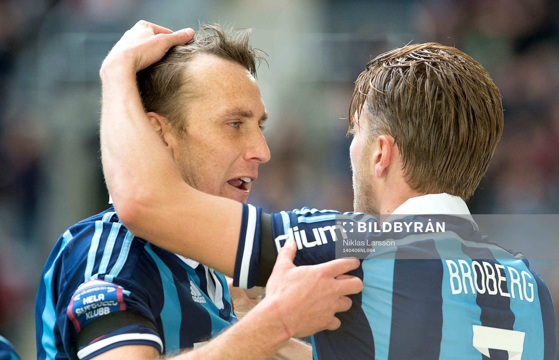 Djurgårdens Andreas Johansson jublar