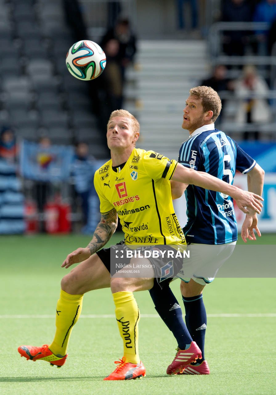 Halmstads Gudjon Baldvinsson och Djurgårdens Stefan