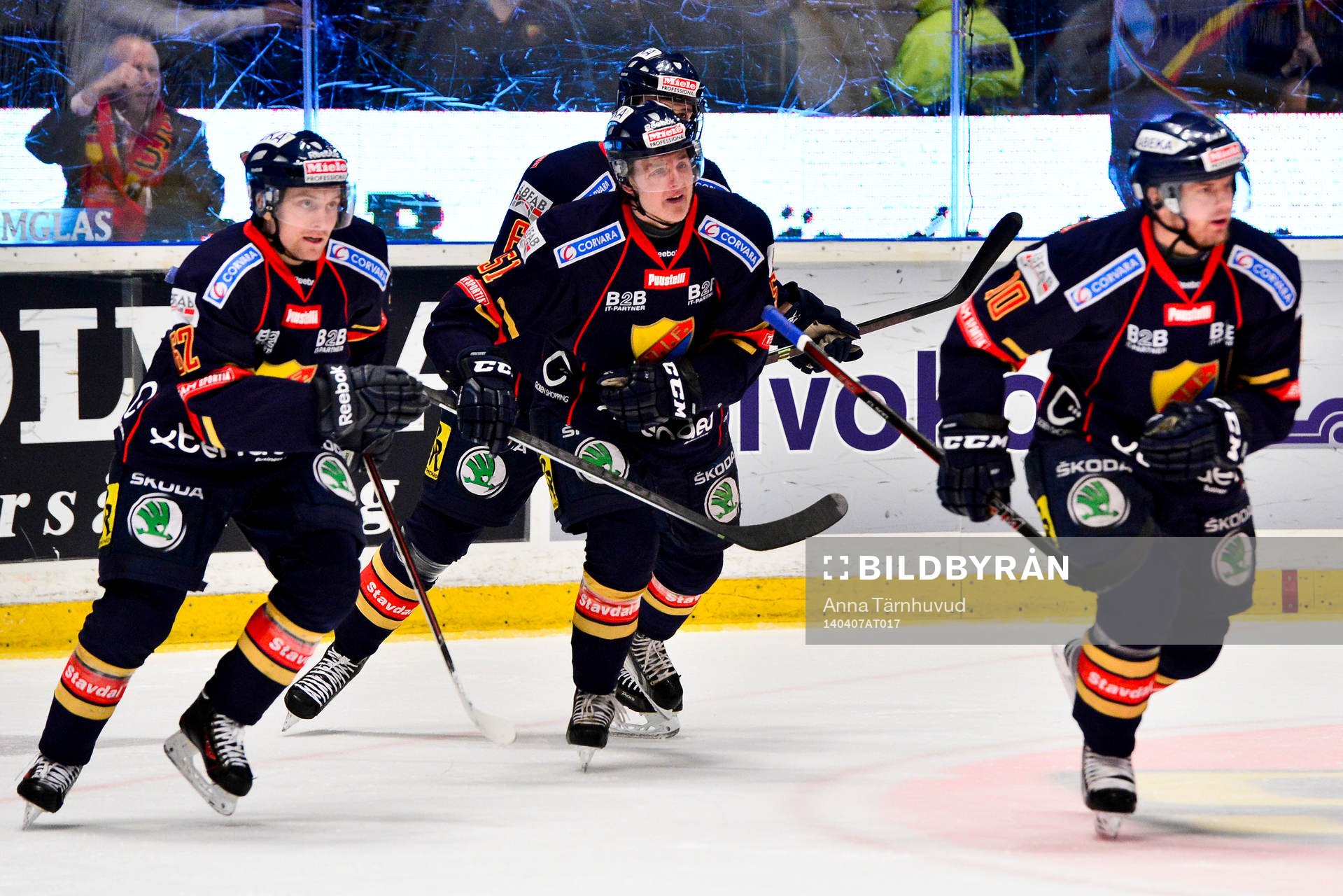Djurgårdens Henrik Nyberg gör 2-1 och laget jublar