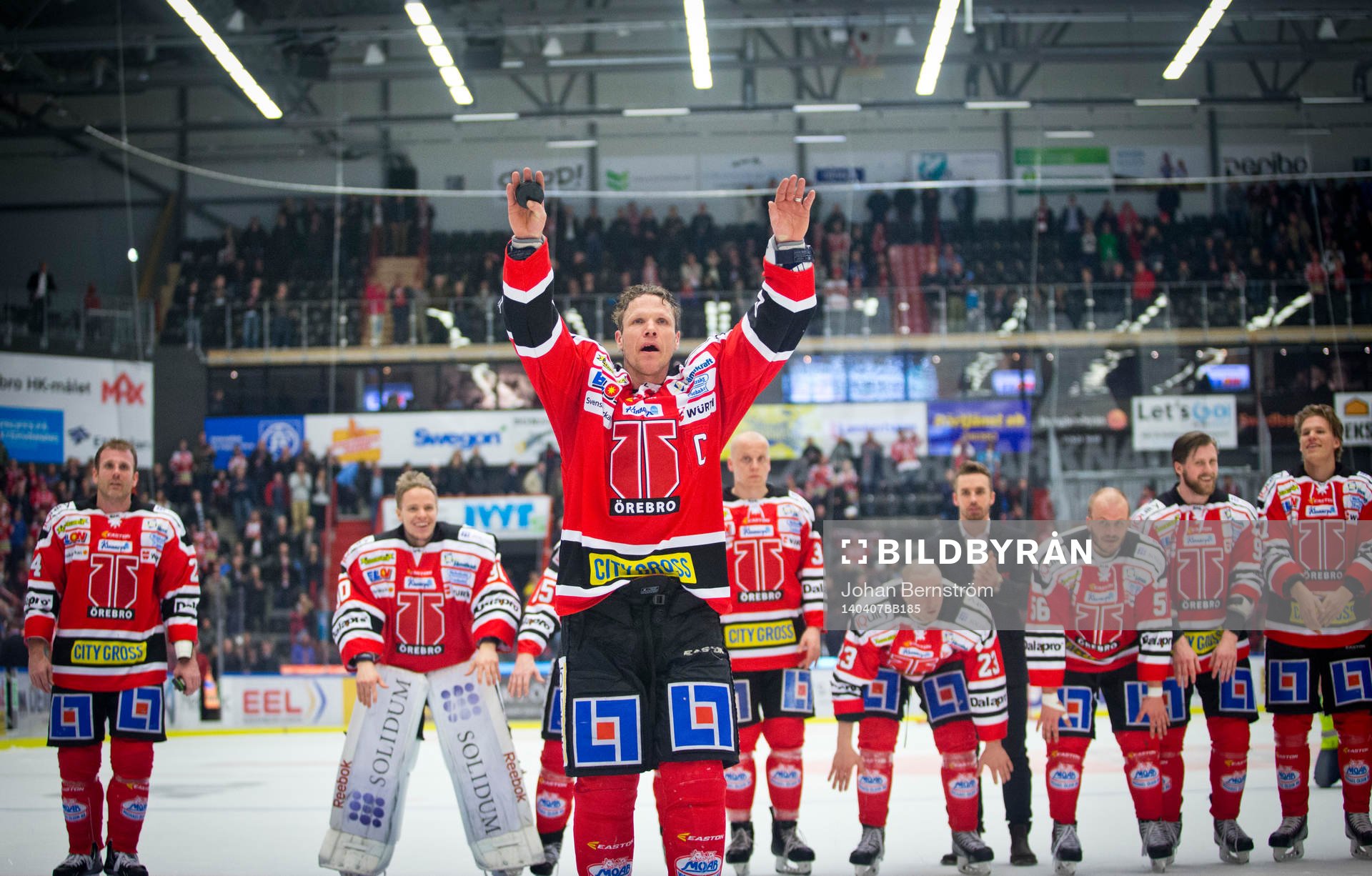 Örebros Christoffer Norgren blir avtackad