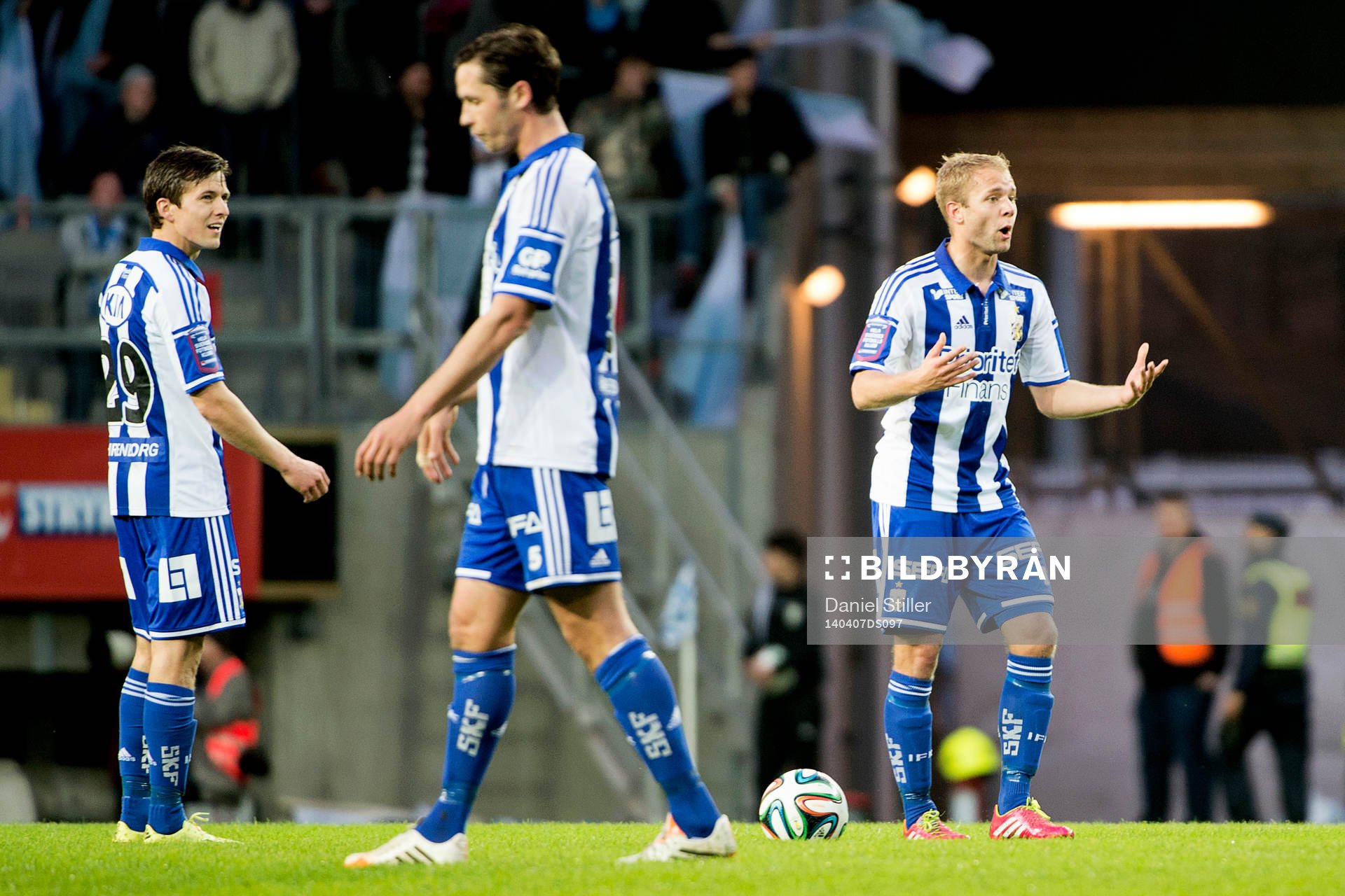 IFK Göteborgs Lasse Vibe, Philip Haglund och  Robin Söder