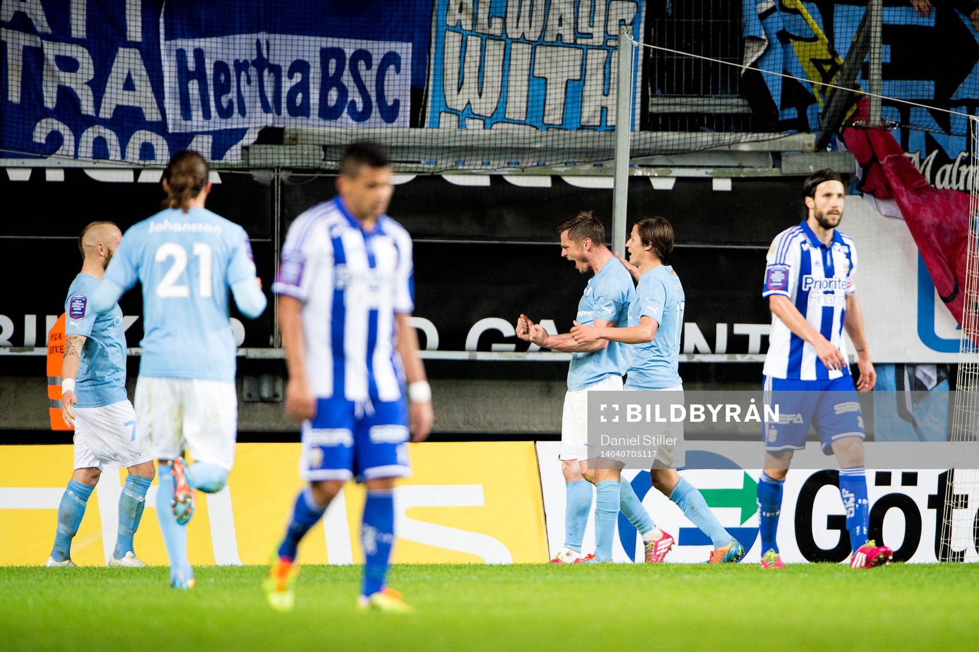 Malmö FFs Markus Rosenberg jublar