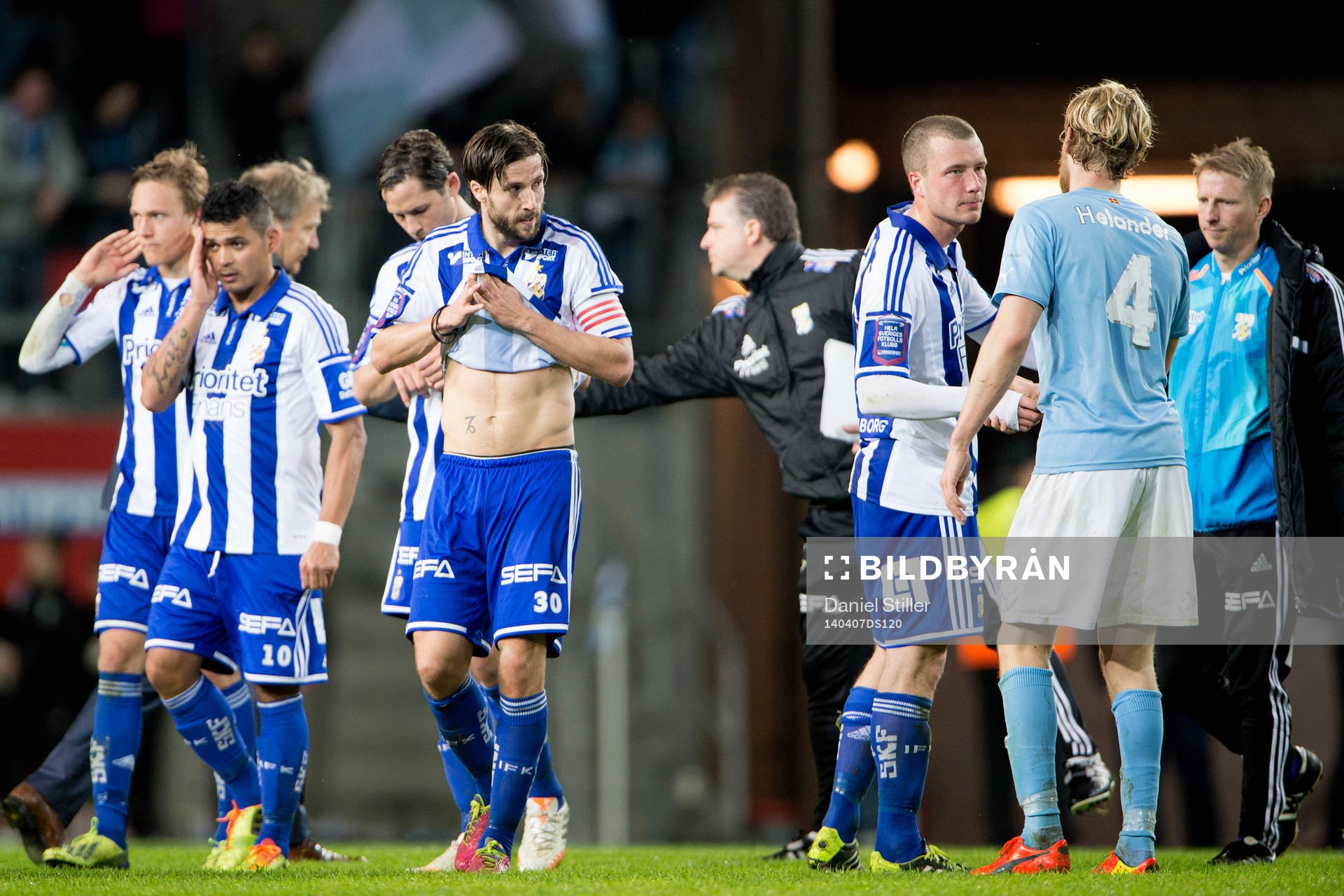IFK Göteborgs Daniel Sobralense och Mattias Bjärsmyr