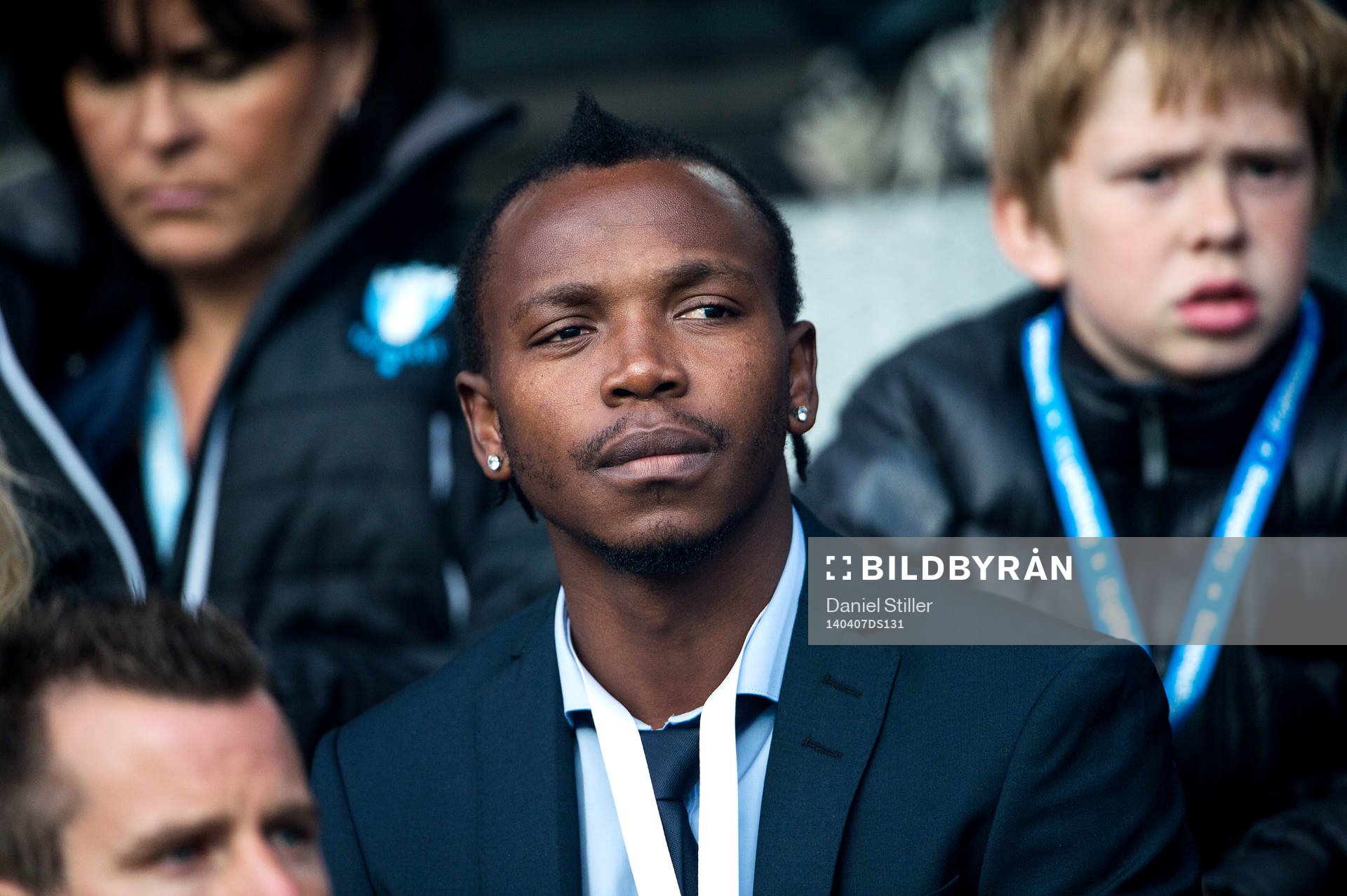 IFK Göteborgs May Mahlangu på läktaren