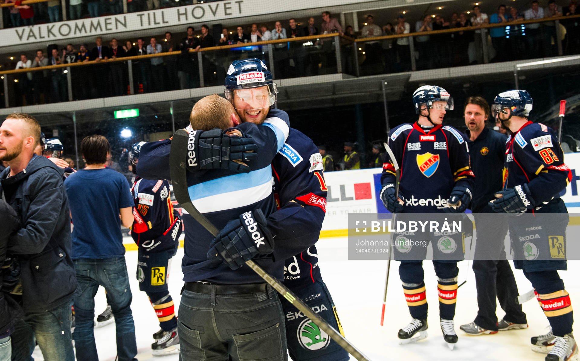 Djurgårdens  Michael Holmqvist  jublar