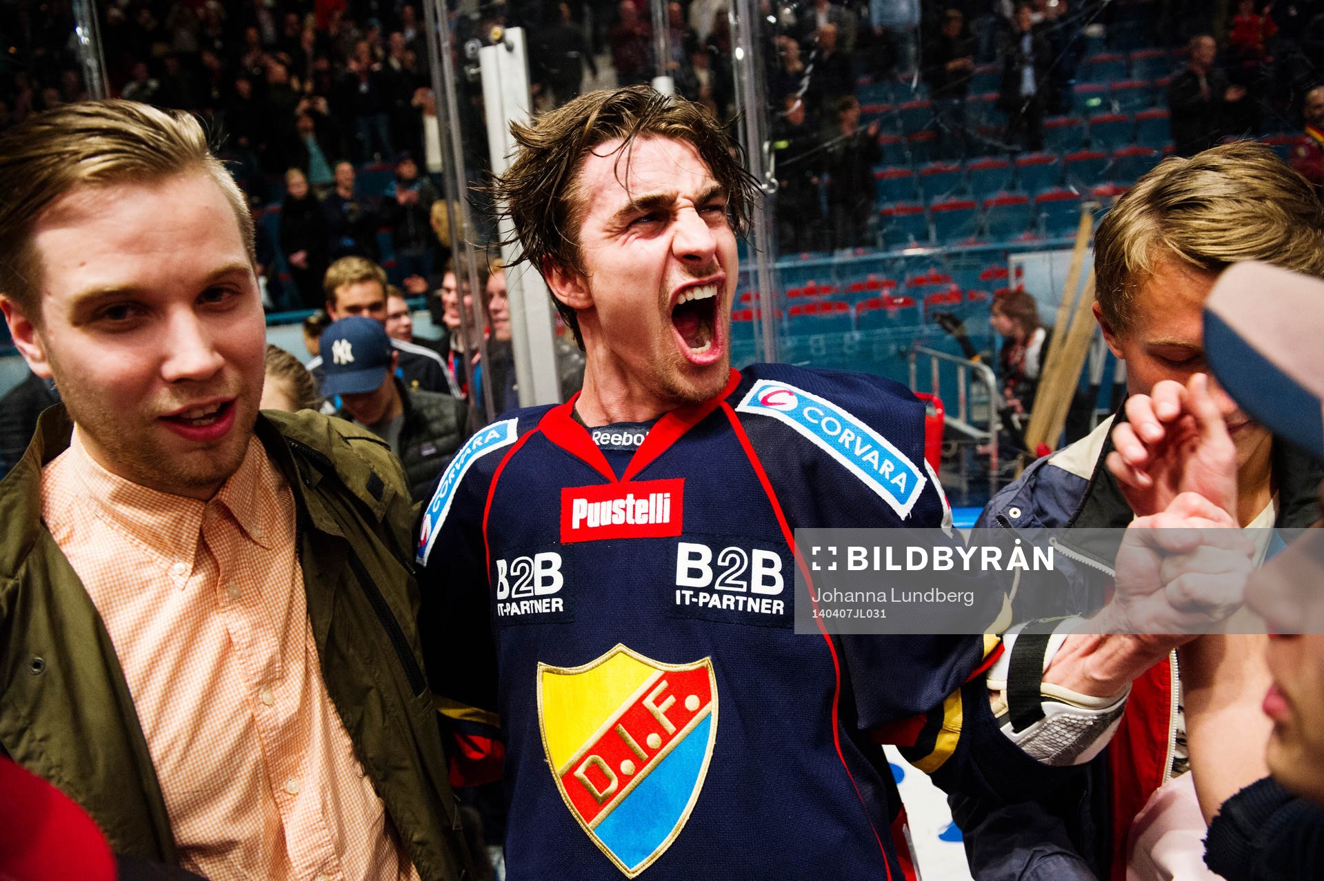 Djurgårdens  Nils Andersson  jublar