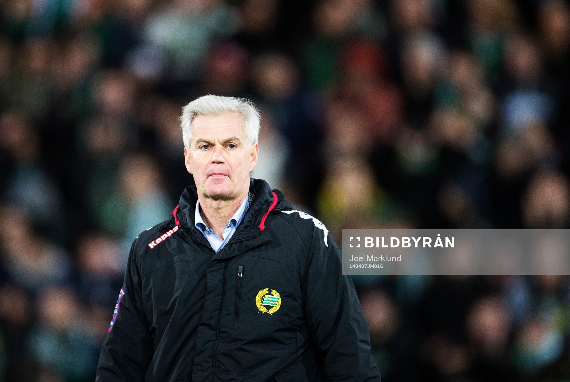 Hammarbys tränare Nanne Bergstrand efter fotbollsmatchen i Superettan mellan Assyriska och Hammarby den 7 april 2014 i Södertälje.