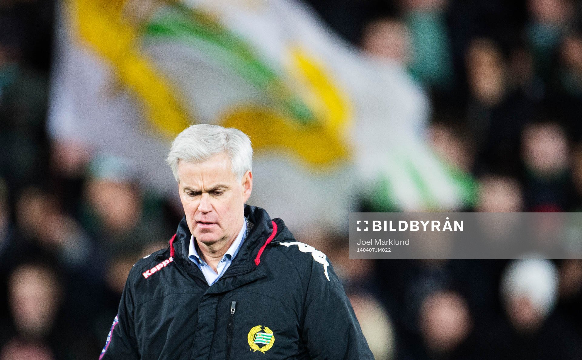 Hammarbys tränare Nanne Bergstrand efter fotbollsmatchen i Superettan mellan Assyriska och Hammarby den 7 april 2014 i Södertälje.