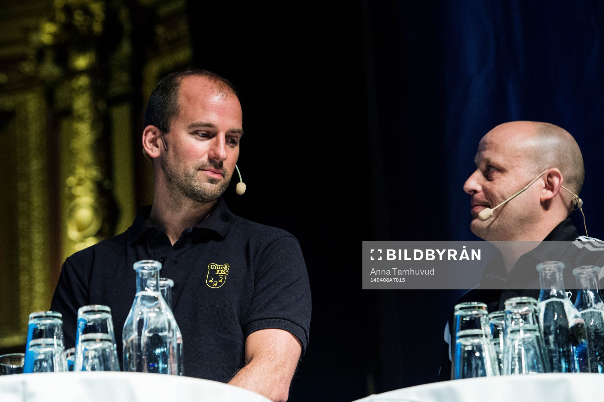 Jonas Wikström, Umeås tränare, och Stellan Carlsson,