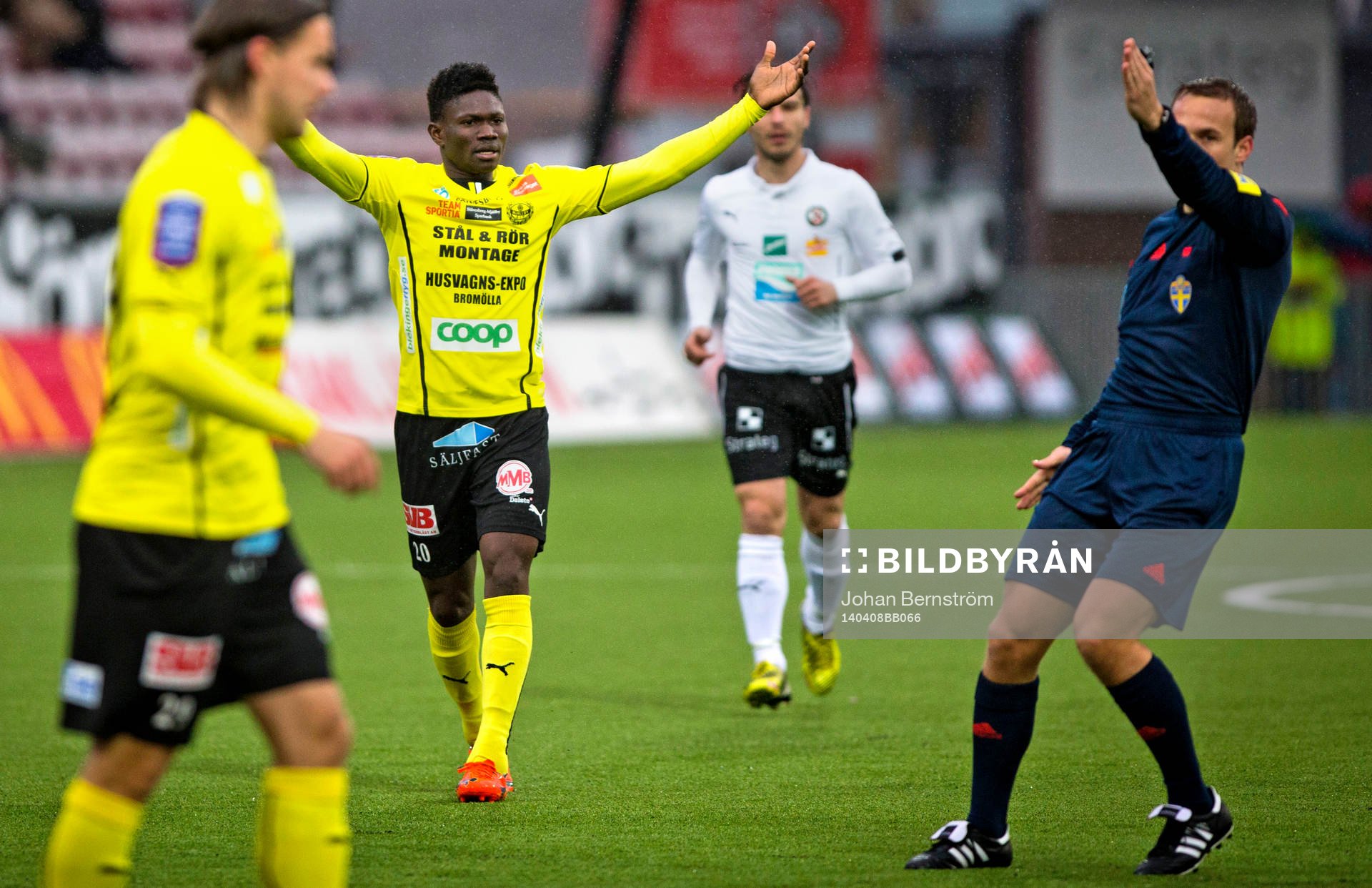 Mjällbys Kwame Bonsu deppar