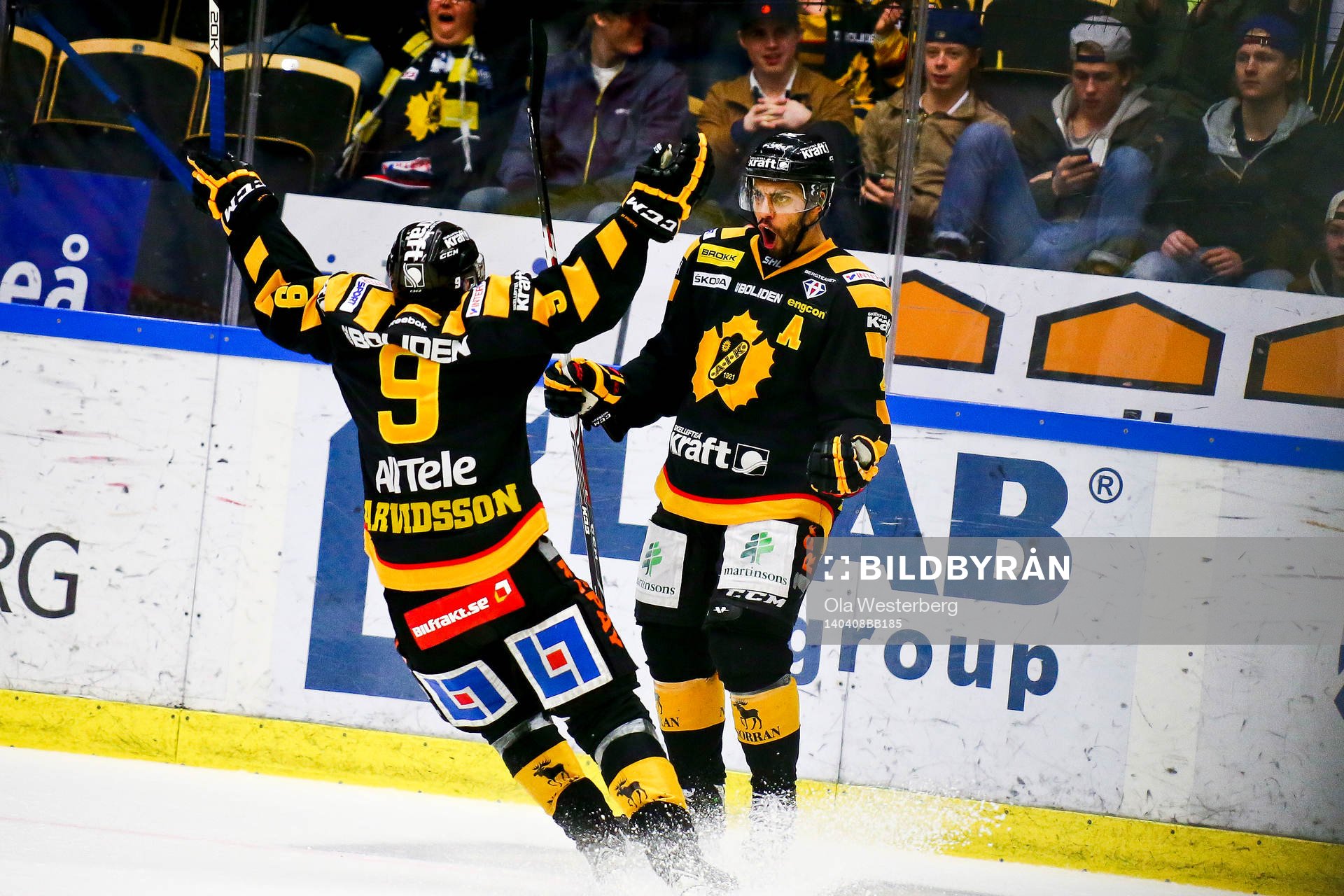Skellefteås Pierre Eduoard Bellemare och Viktor Arvidsson