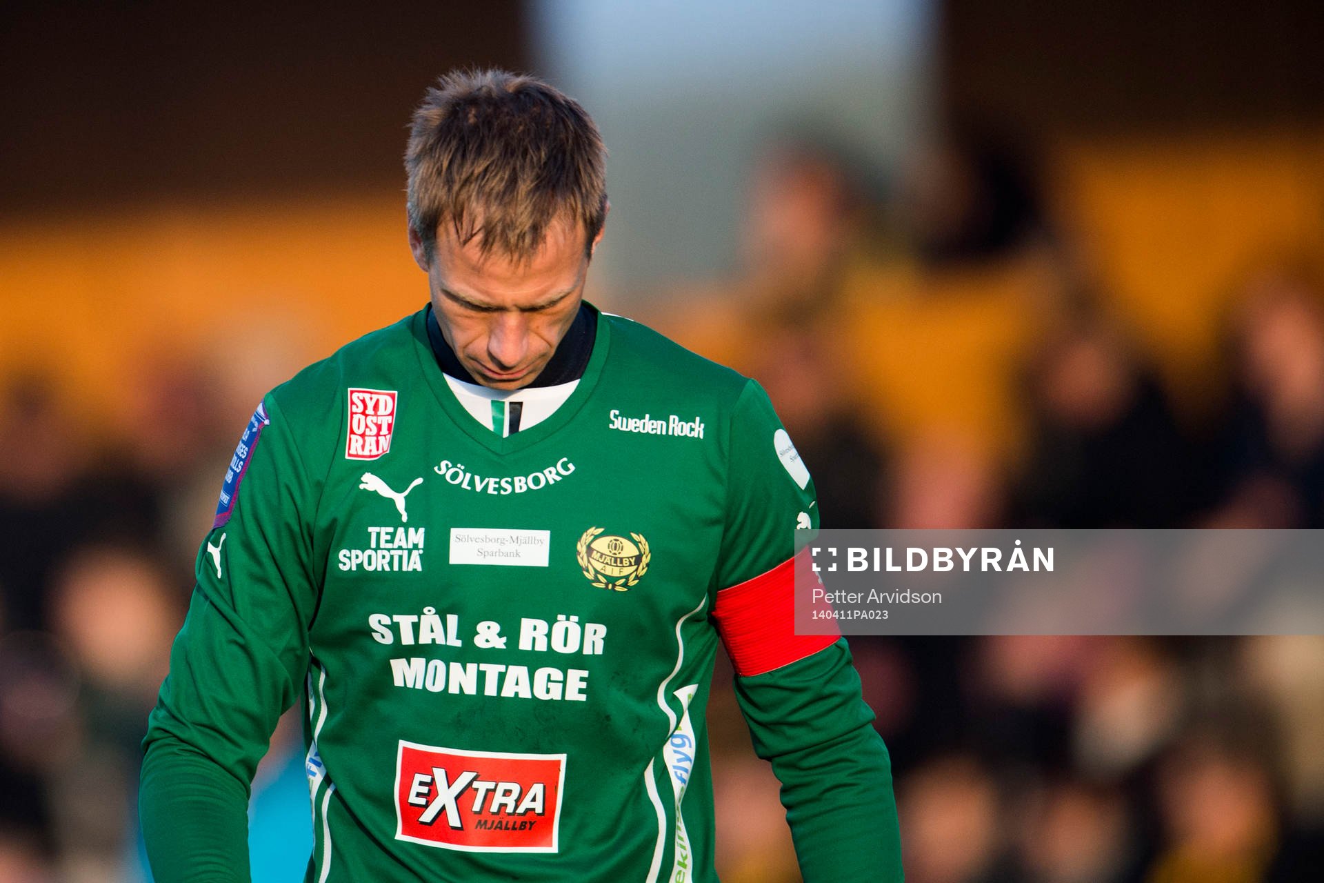 Mjällbys målvakt Mattias Asper deppar