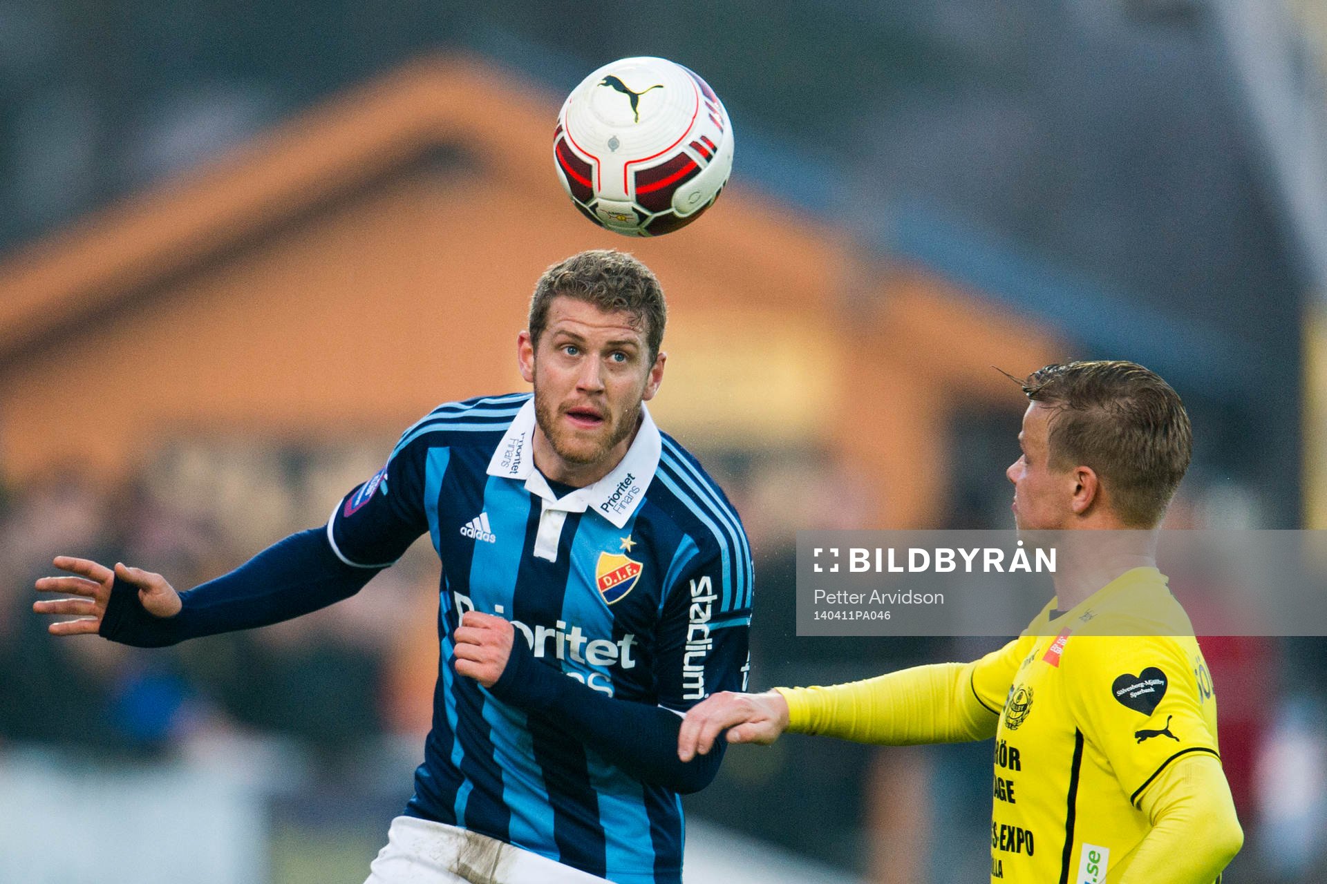 Djurgårdens Stefan Karlsson och Mjällbys David Löfquist