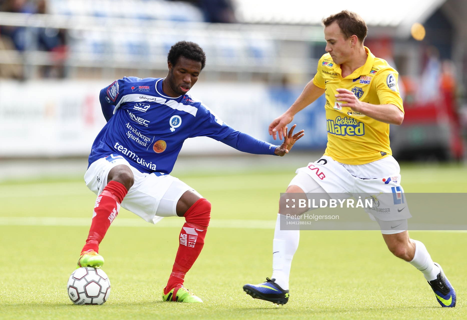 Åtvidabergs Mohamed Abubakari och Falkenbergs Anton Wede