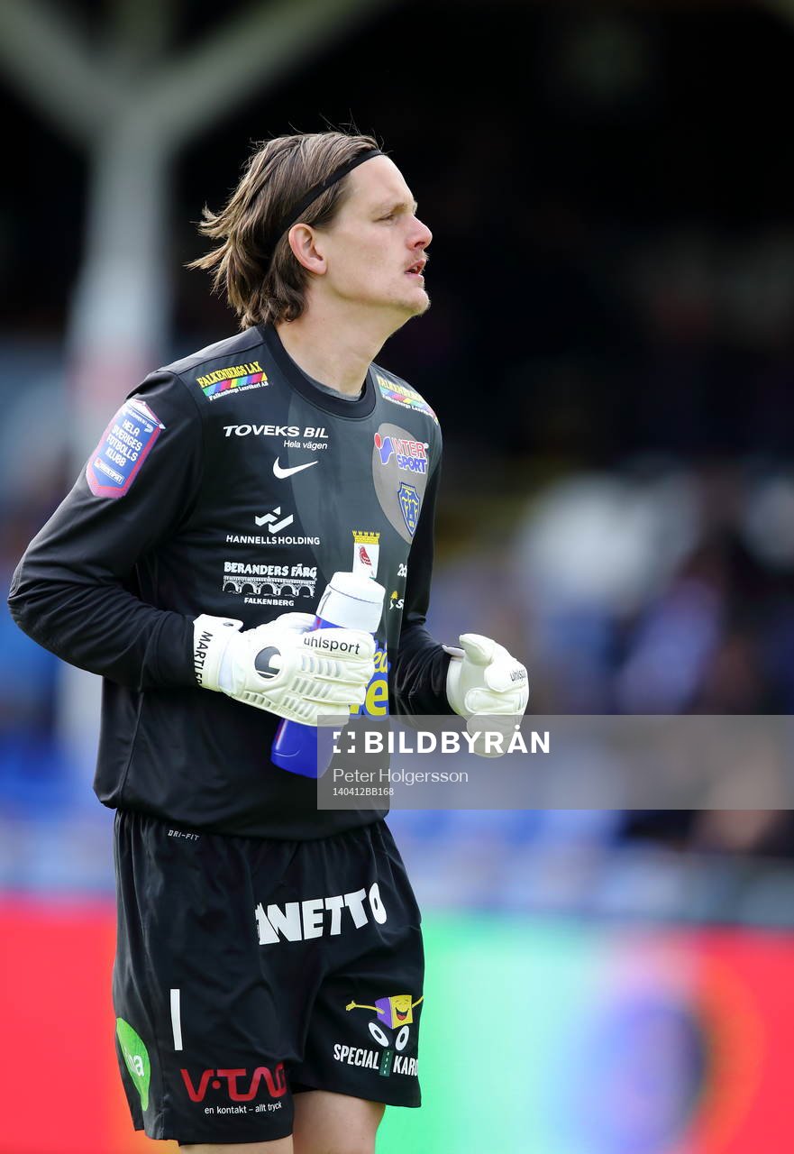Falkenbergs målvakt Otto Martler