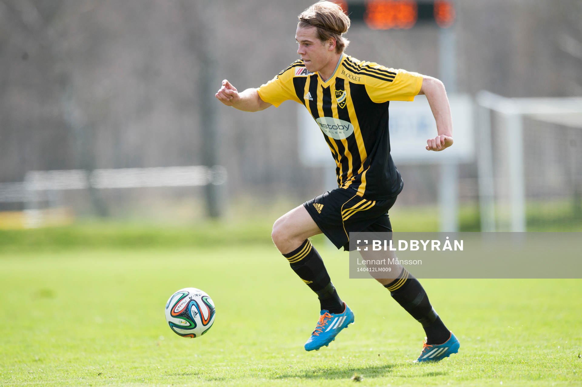 Hässleholms Filip Ranmo i matchen i division 111 mellan