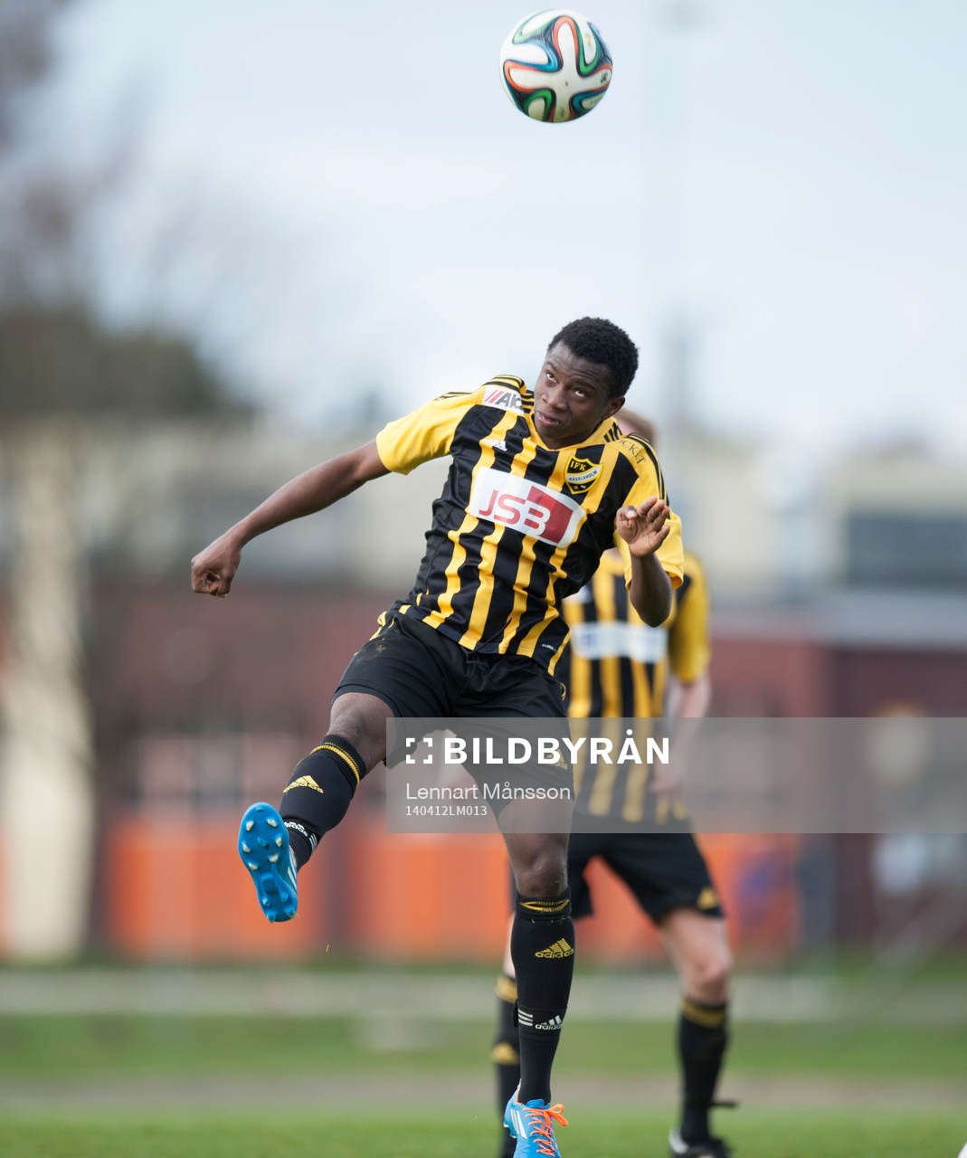 Hässleholms Junior Bangura i matchen i division 111 mellan