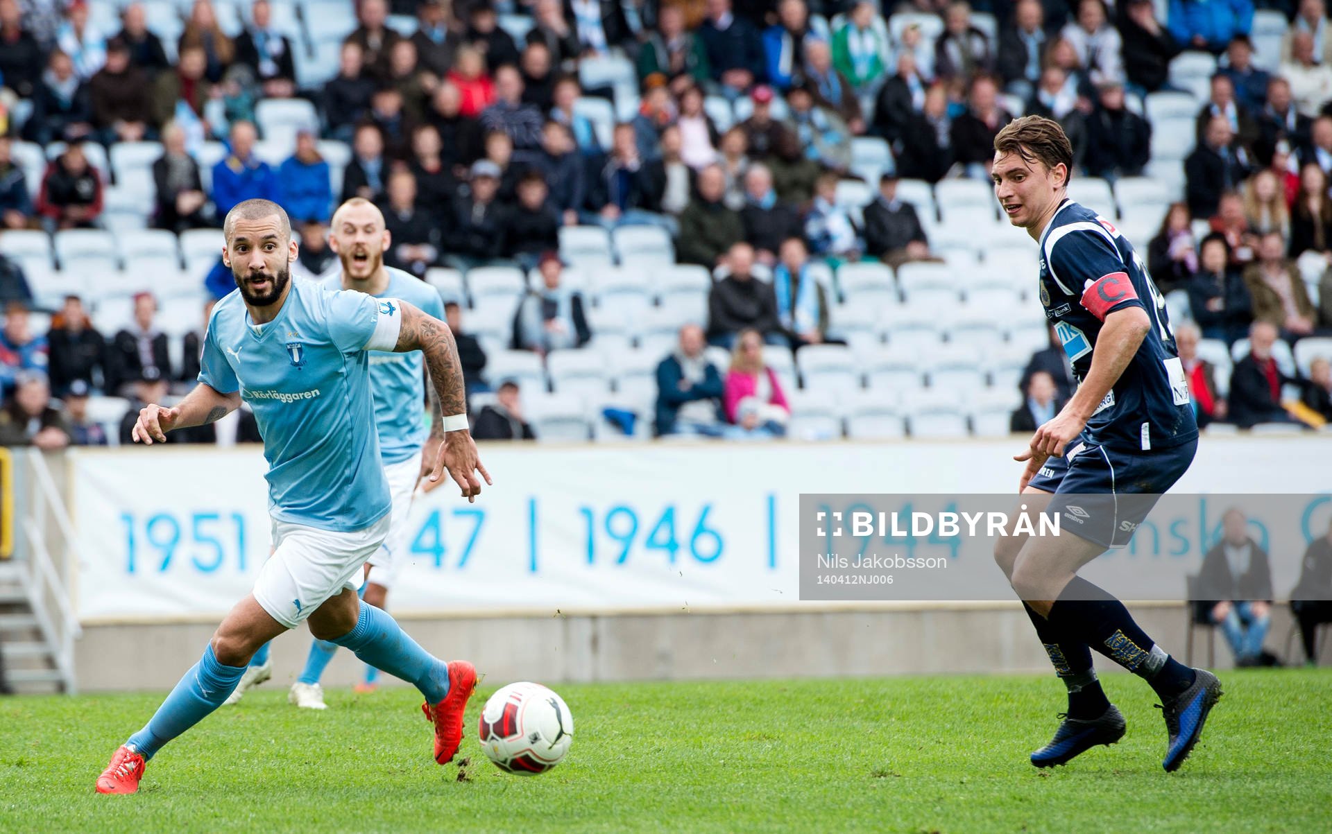 Malmö FFs Gullermo Molins  och Gefles Marcus Hansson
