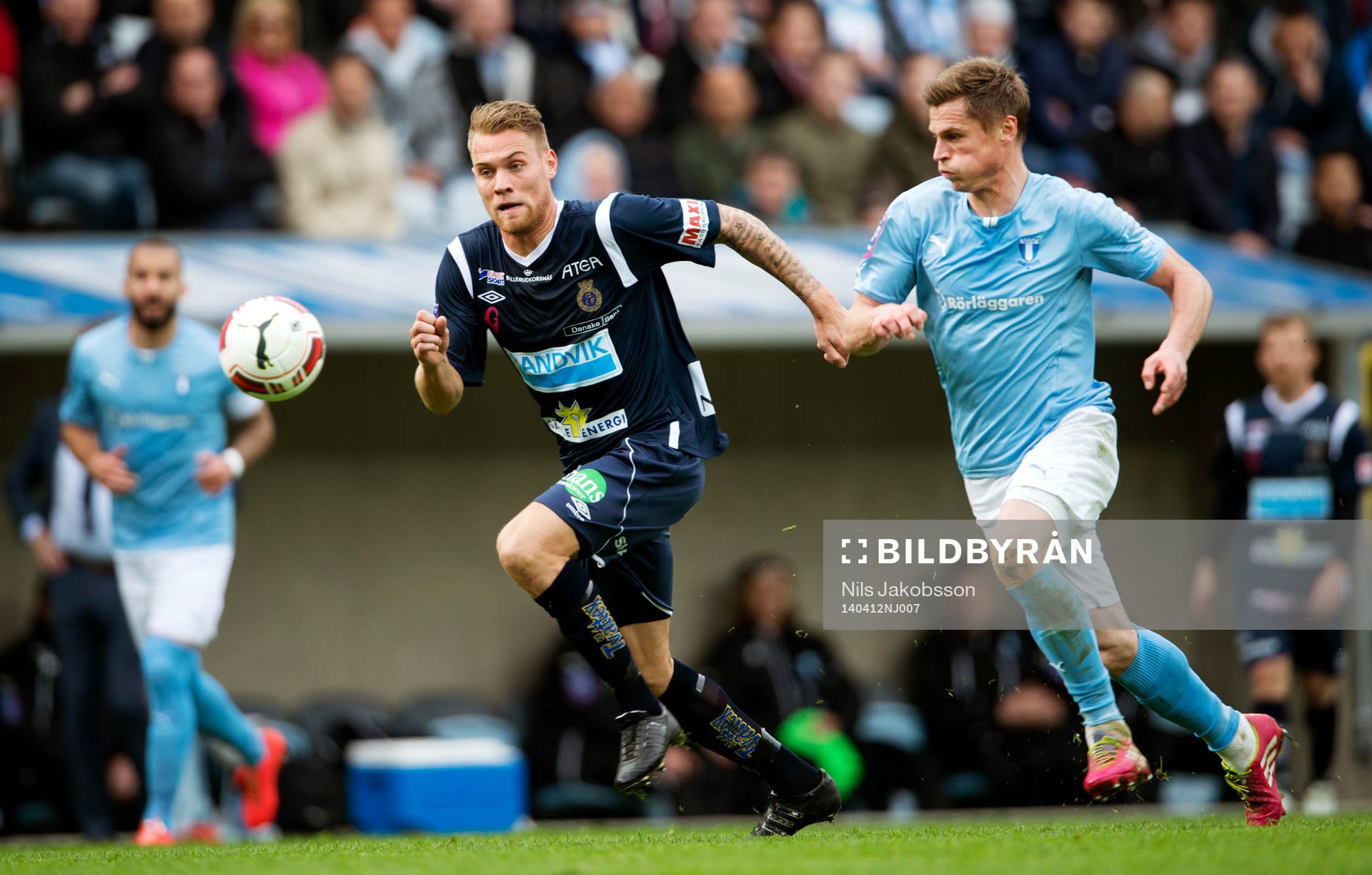 Gefles Jesper Florén och Malmö FFs Markus Rosenberg