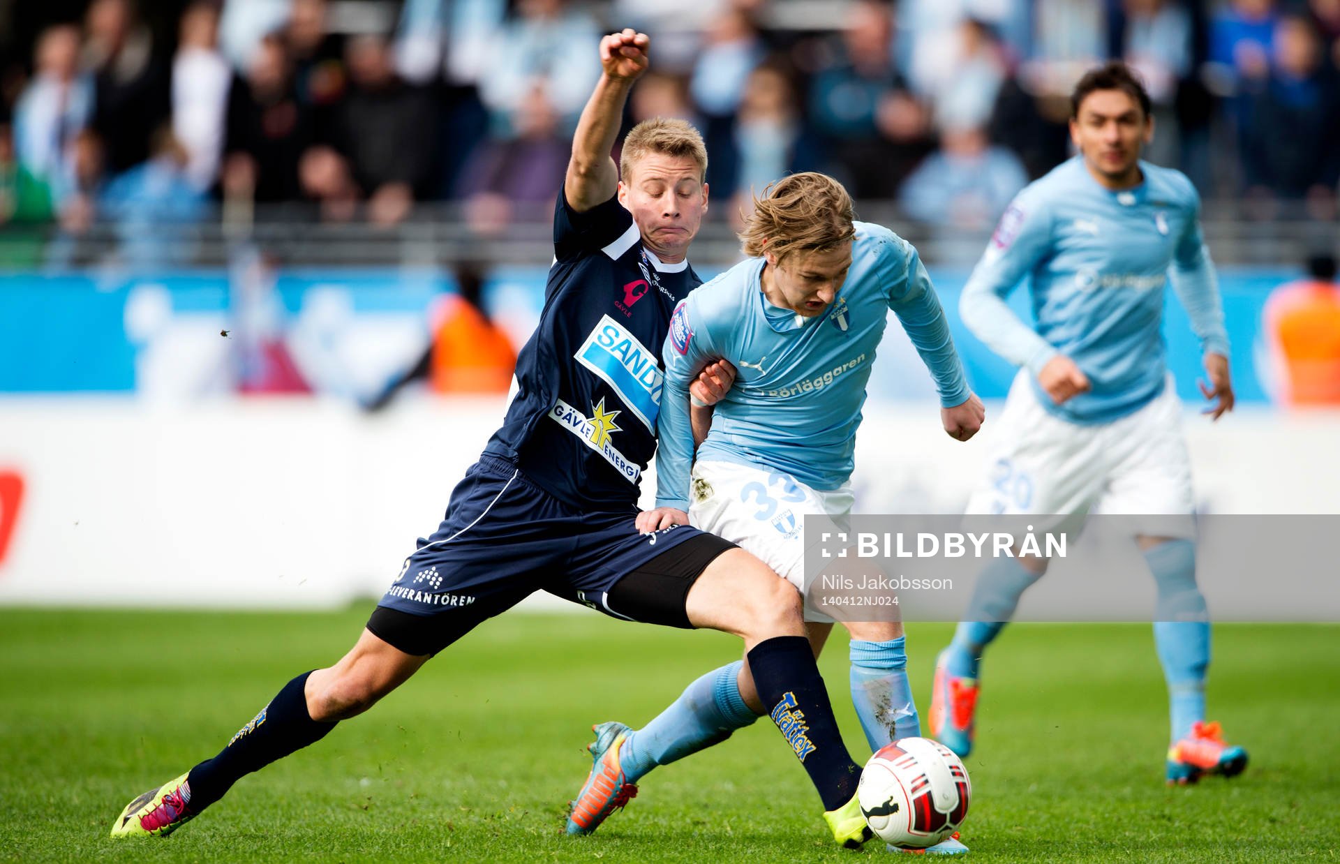 Gefles Jonas Olsson och Malmö FFs Emil Forsberg