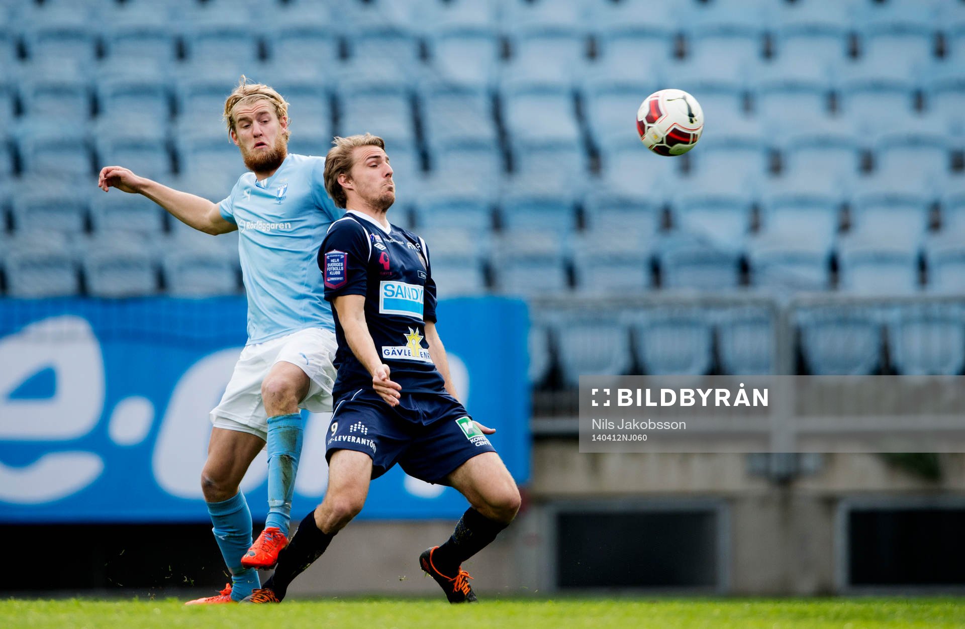 Malmö FFs Filip Helander och Gefles Johan Oremo