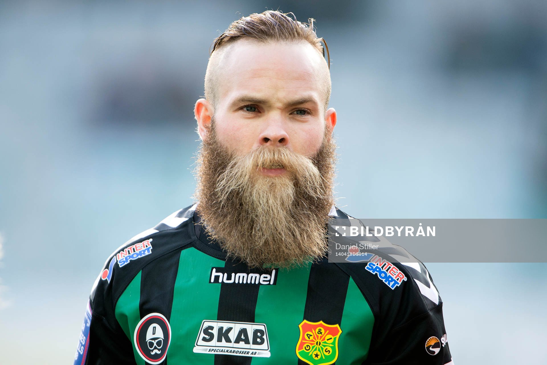 GAIS Asegeir Asgeirsson innan fotbollsmatchen i Superettan