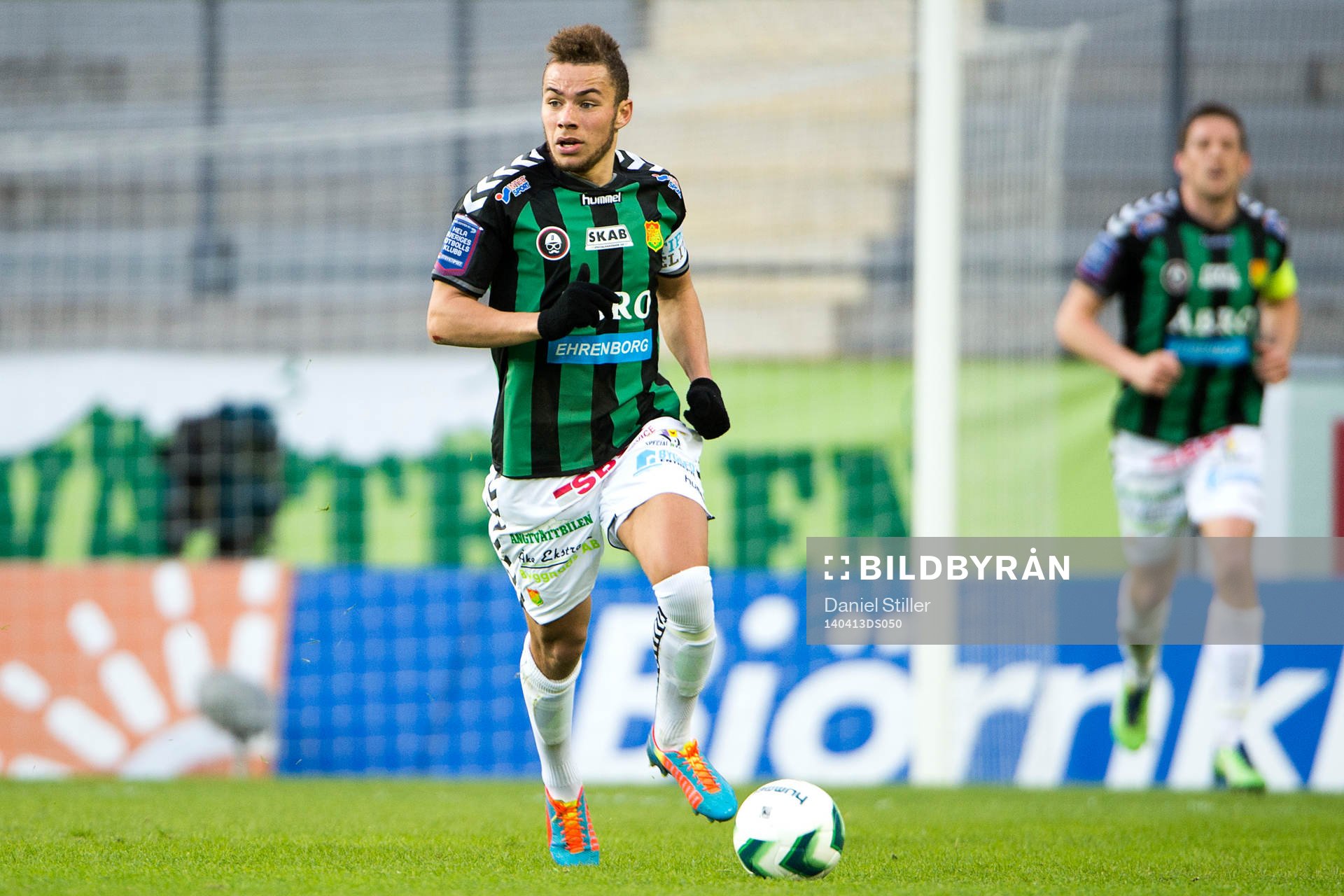 GAIS Malkolm Moenza innan fotbollsmatchen i Superettan