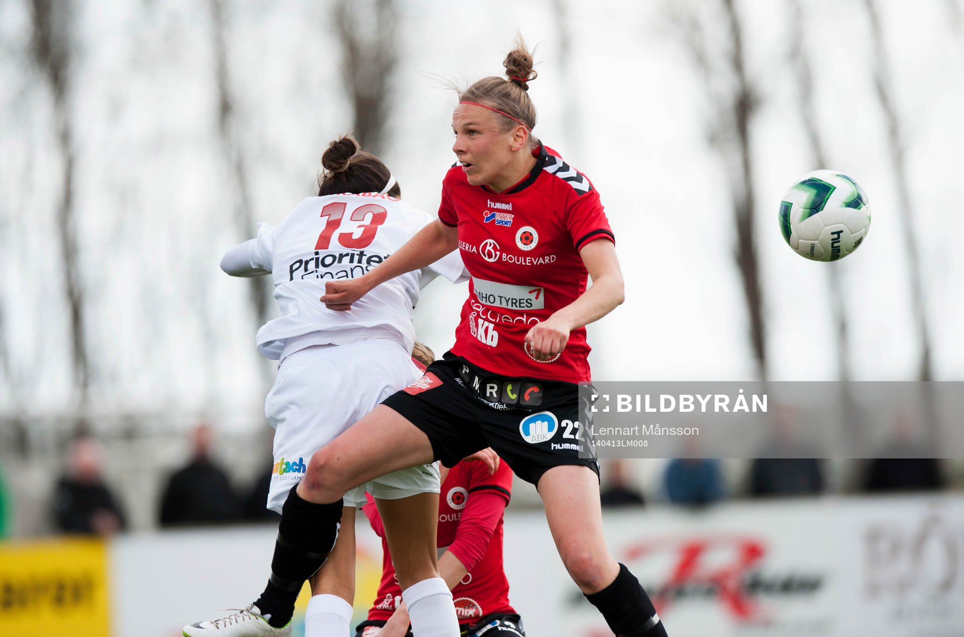 Kristianstads Lorca Van De Putte i matchen i damallsvenskan