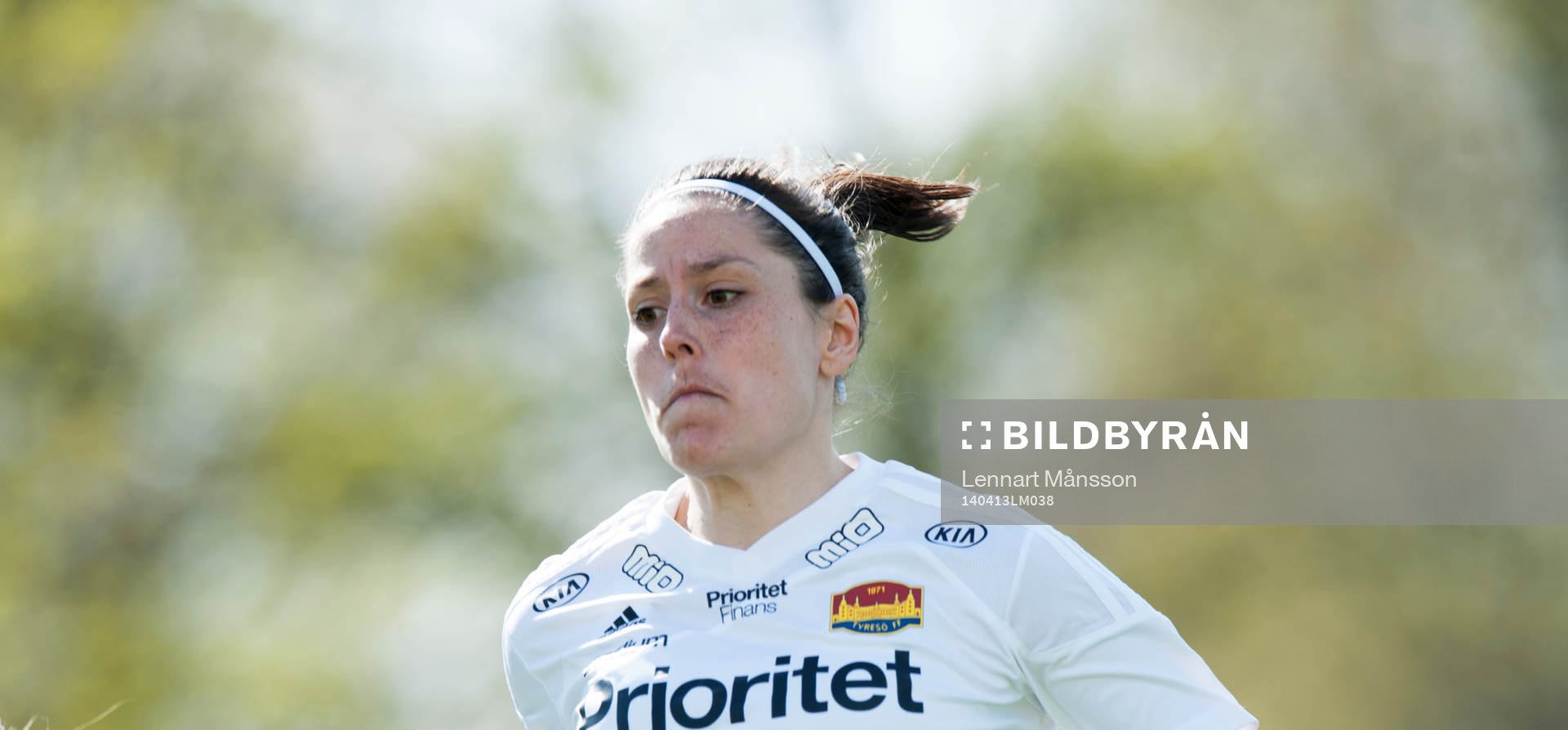 Tyresös Madelaine Edlund i matchen i damallsvenskan i