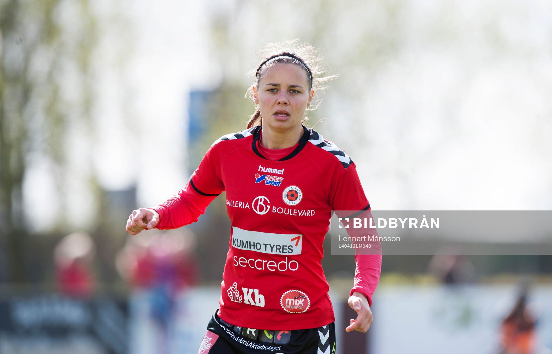 Kristianstads Alice Nilsson i matchen i damallsvenskan i
