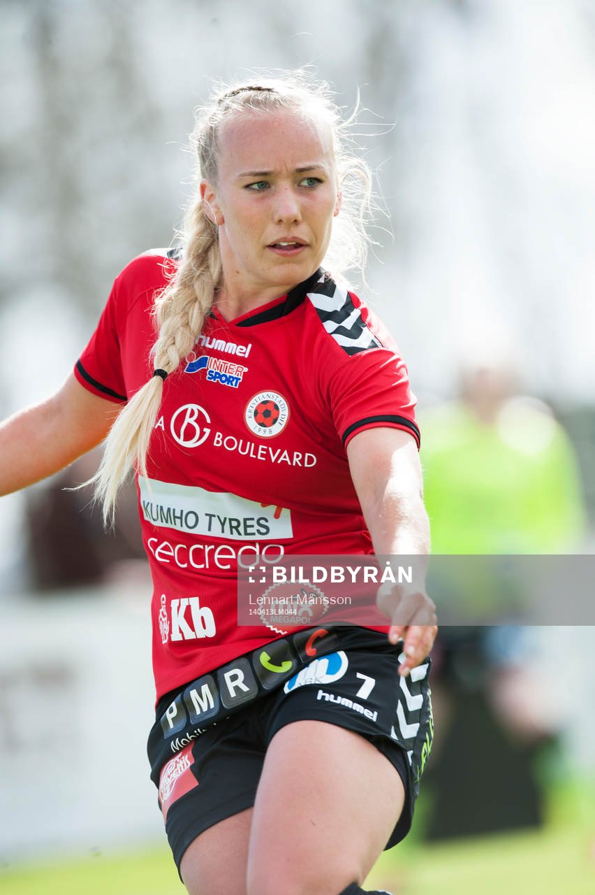Kristianstads Elisa Vidarsdottir i matchen i damallsvenskan