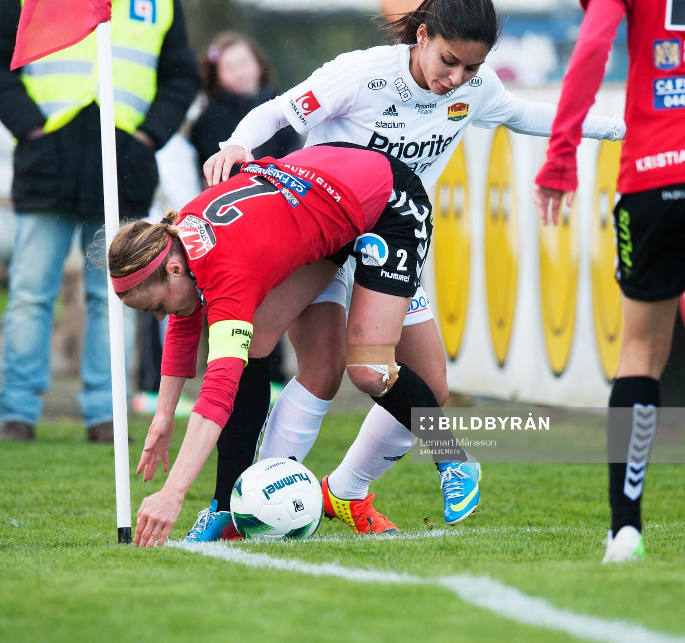 Kristianstads Sif Atladottir spelar av slutminuterna vid