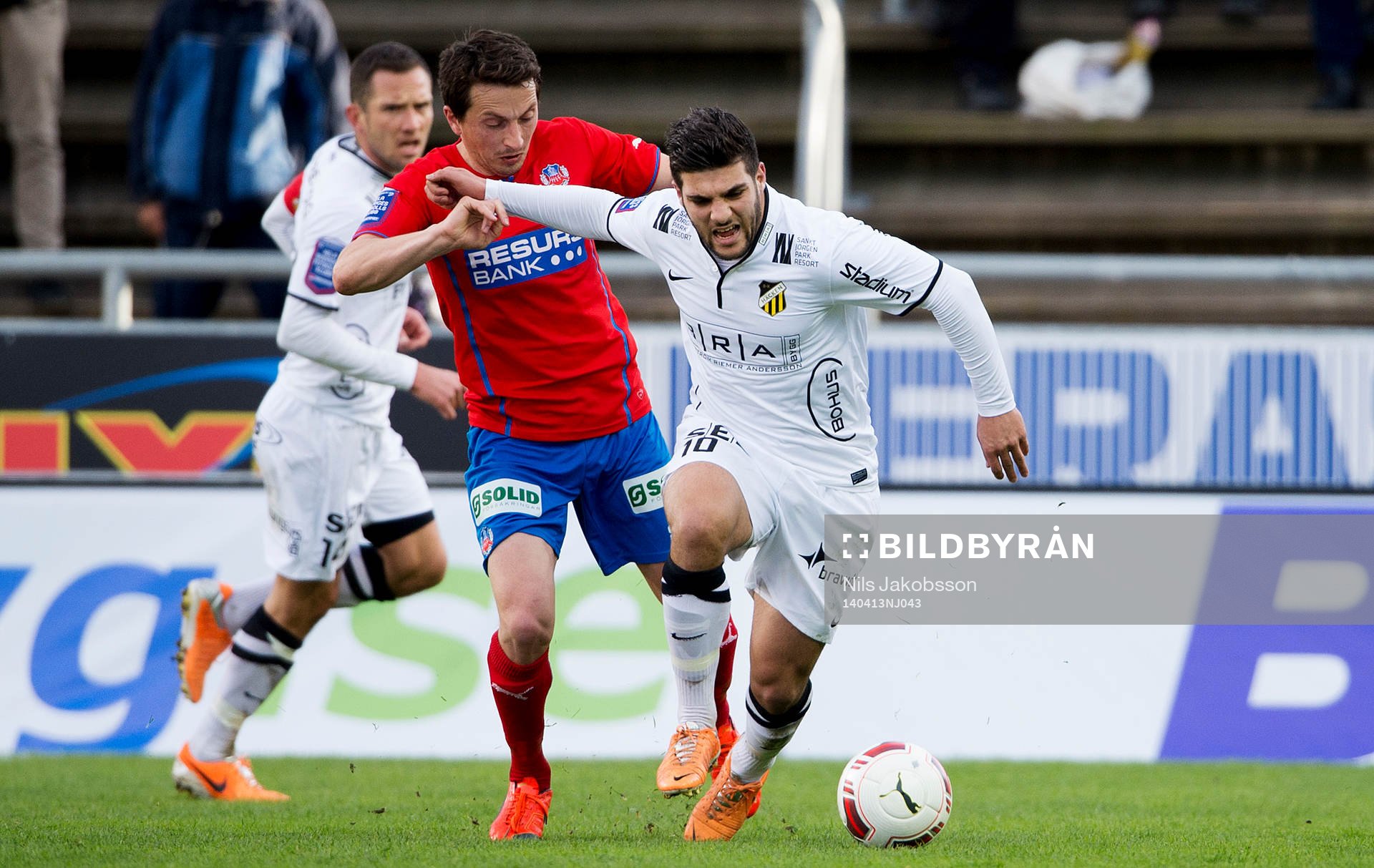 Helsingborgs Ardian Gashi och Häckens Moestafa El Kabir