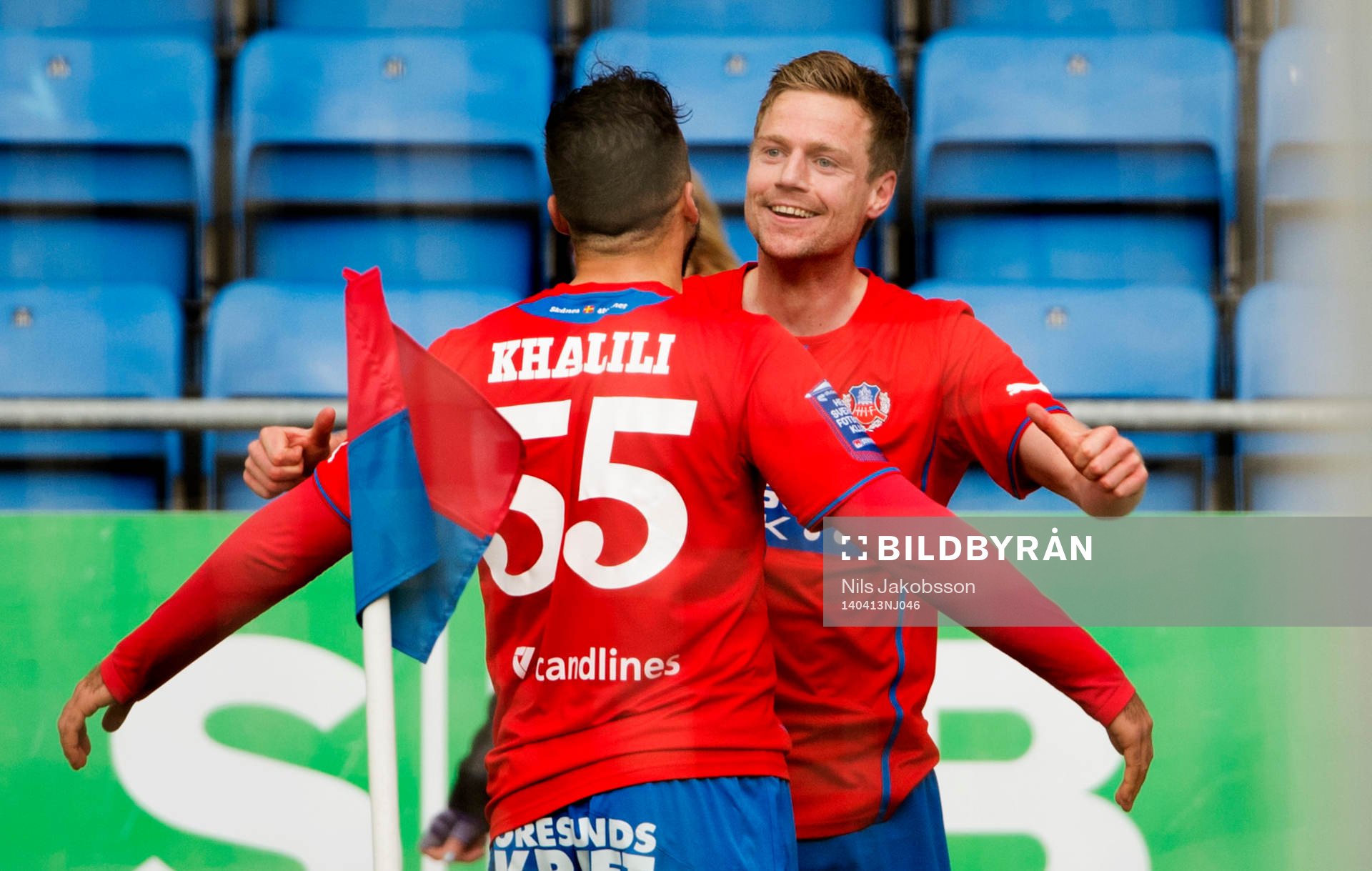 Helsingborgs Arnór Smárason kramar om Abdul Khalili