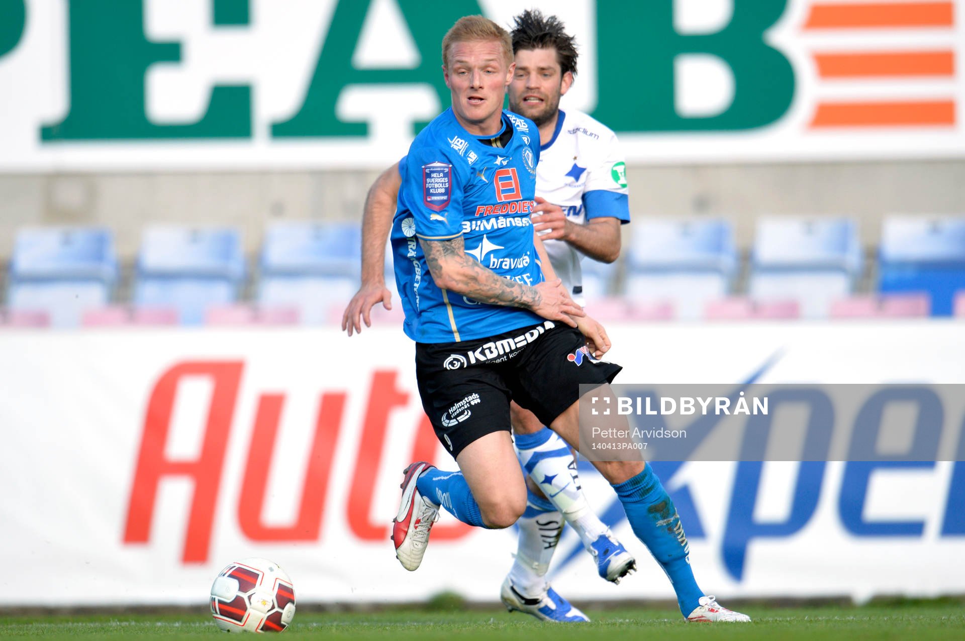 Halmstads Gudjón Baldvinsson och Norrköpings Morten