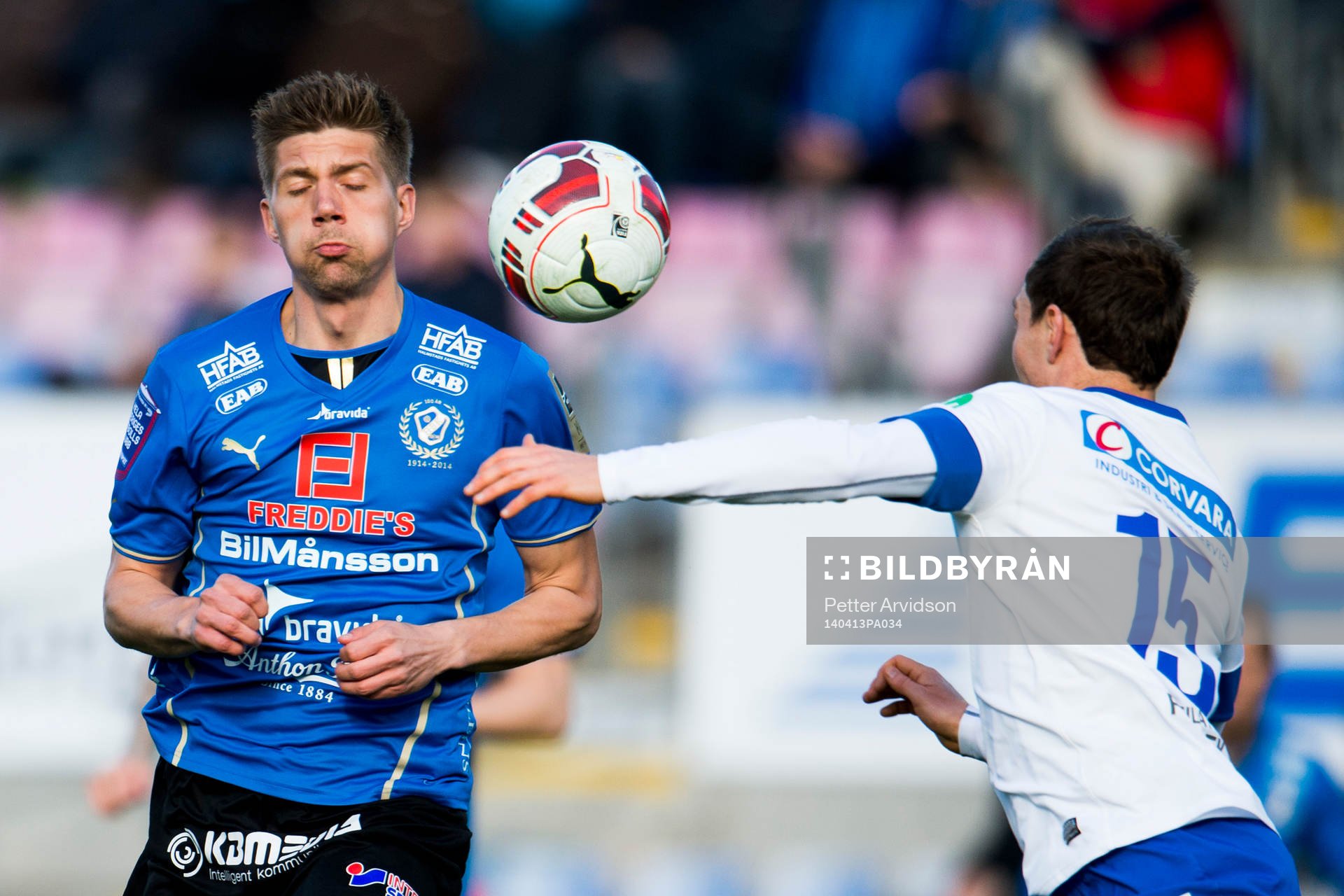 Halmstads Mikael Boman och Norrköpings Marcus Falk Olander