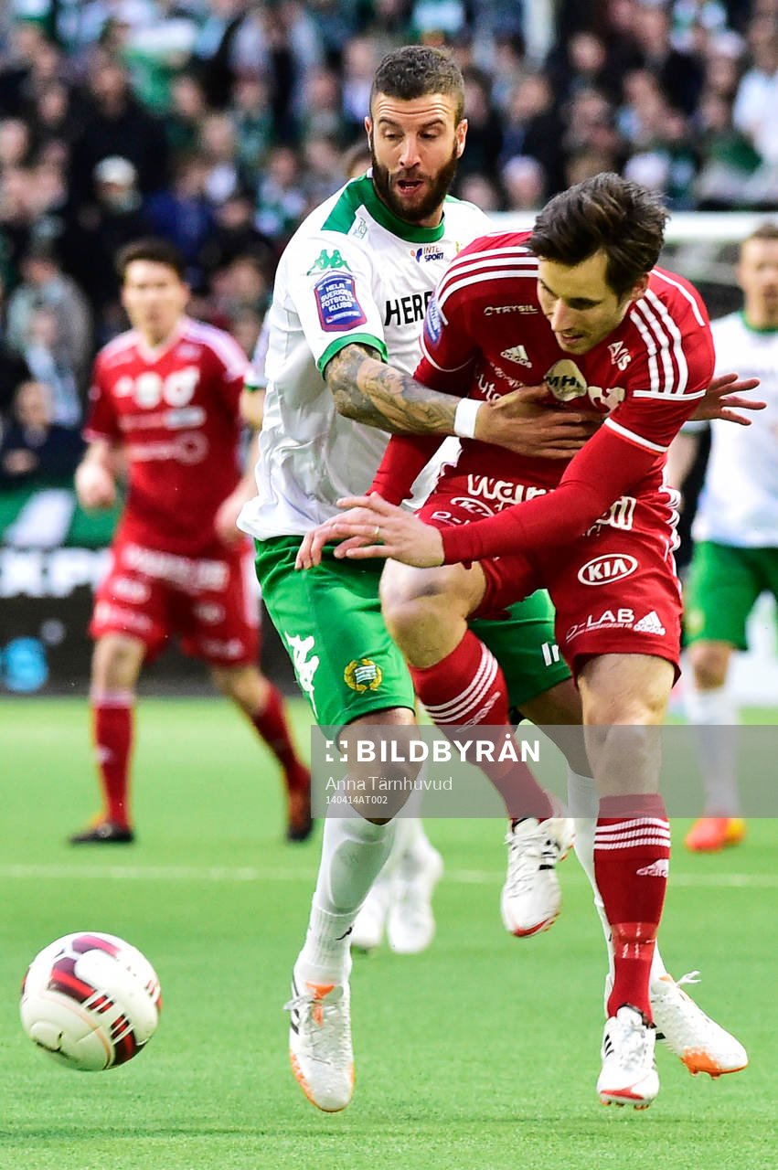 Hammarbys Nahir Besara och Degerfors Marcus De Bruin
