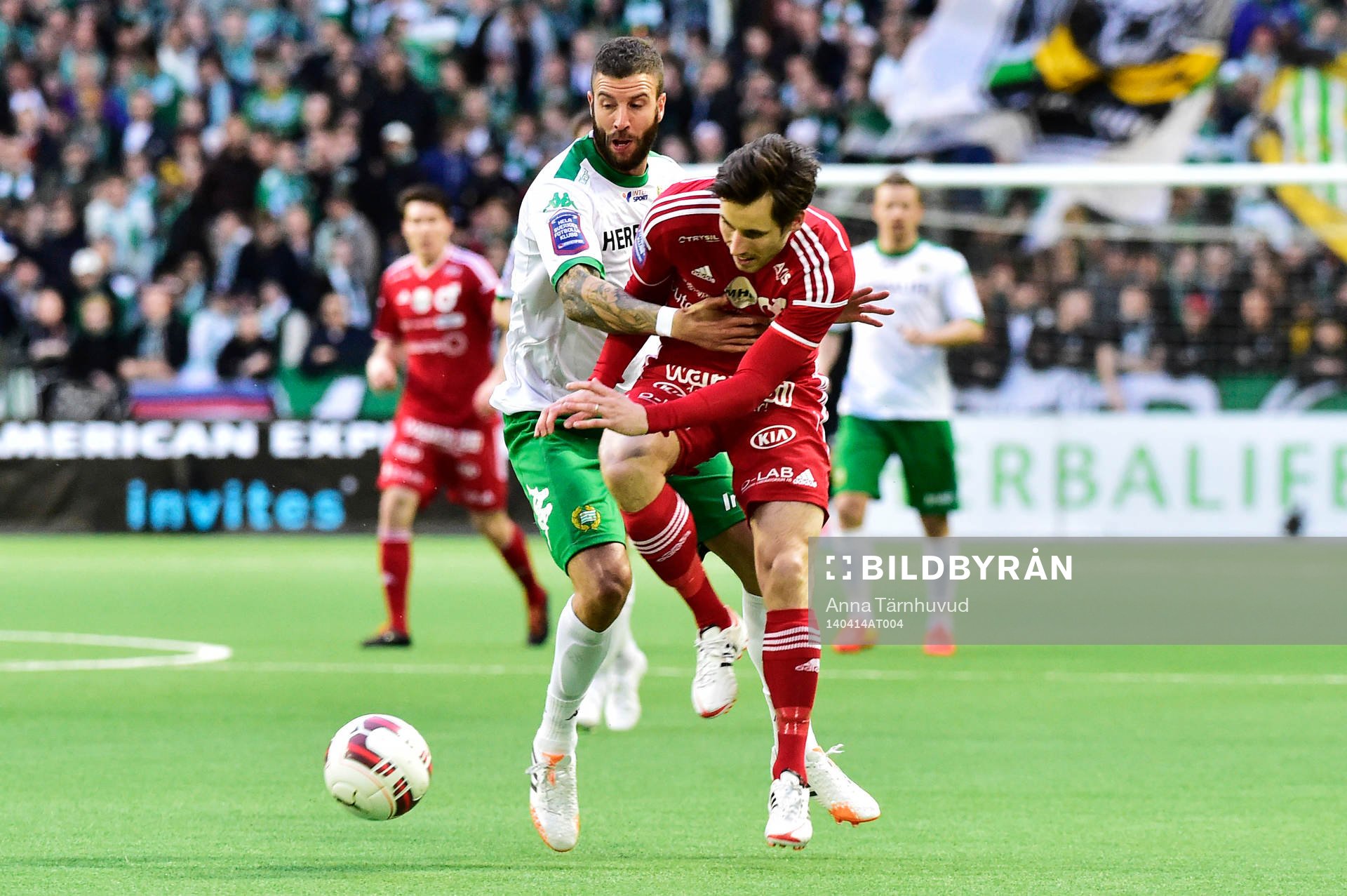 Hammarbys Nahir Besara och Degerfors Marcus De Bruin