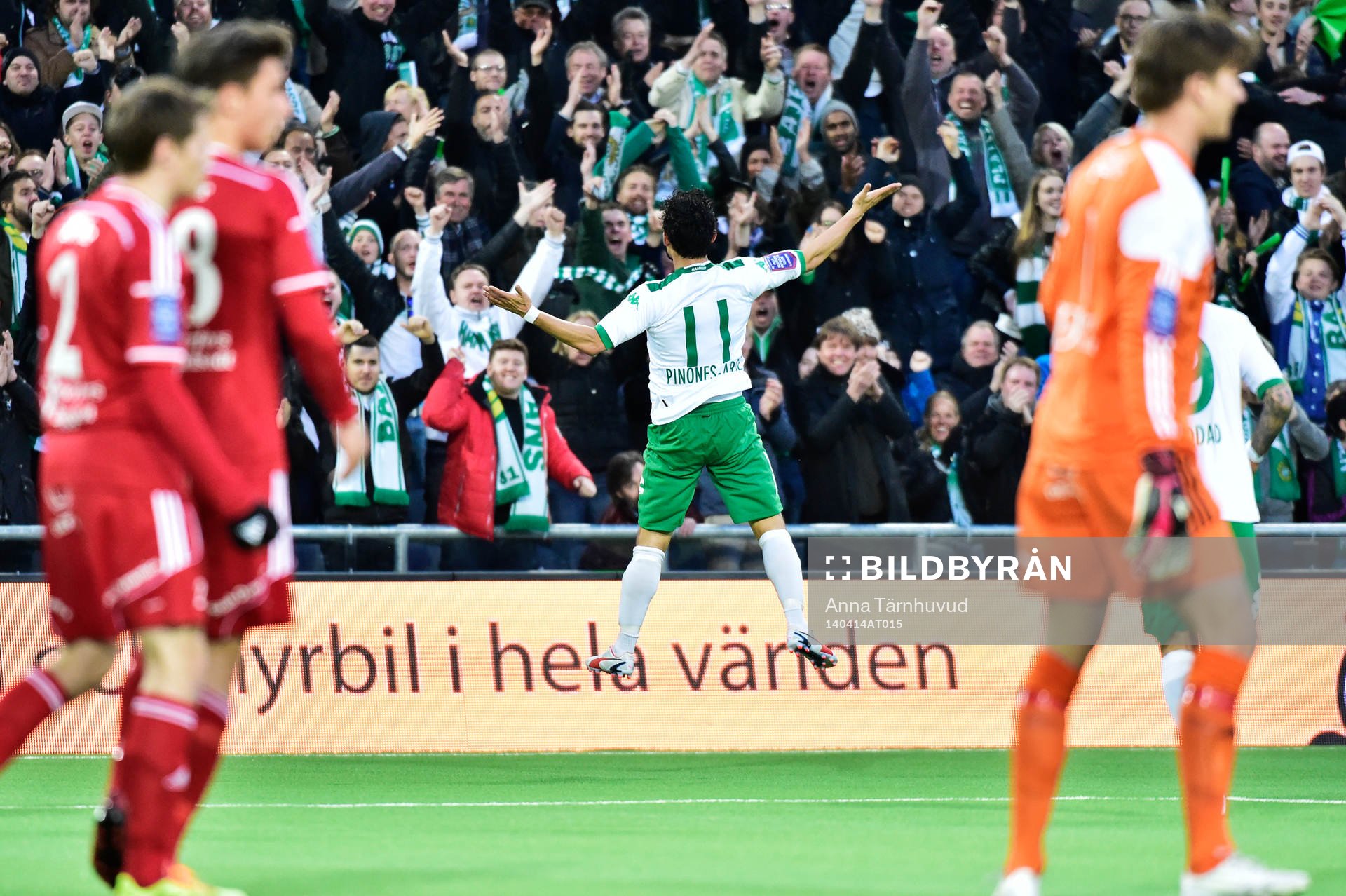 Hammarbys Pablo Piñones-Arce jublar