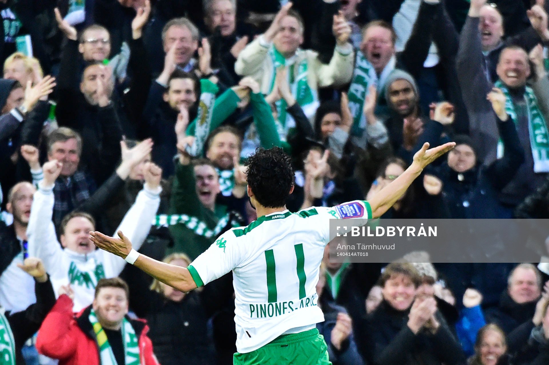 Hammarbys Pablo Piñones-Arce jublar