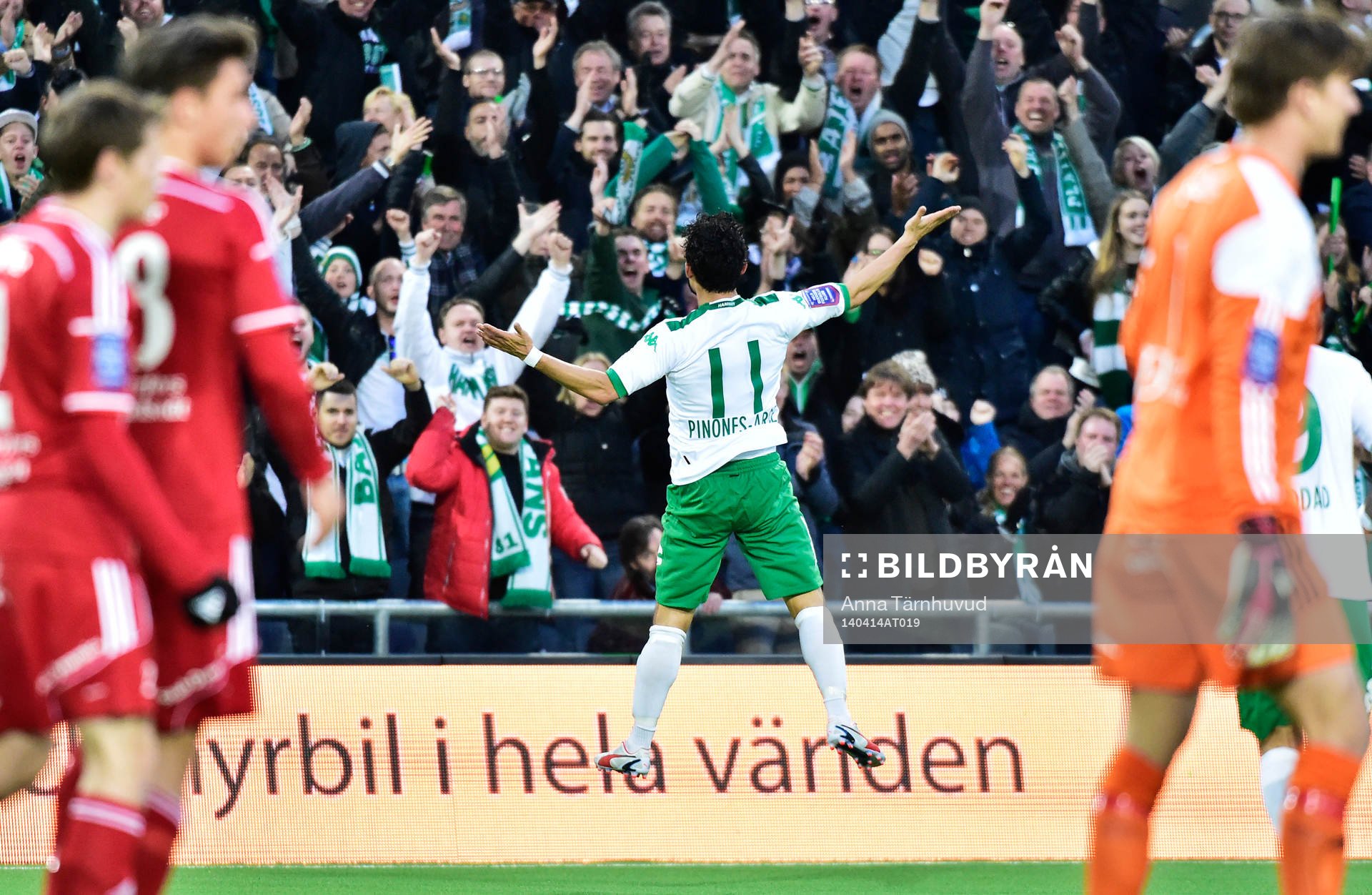 Hammarbys Pablo Piñones-Arce jublar