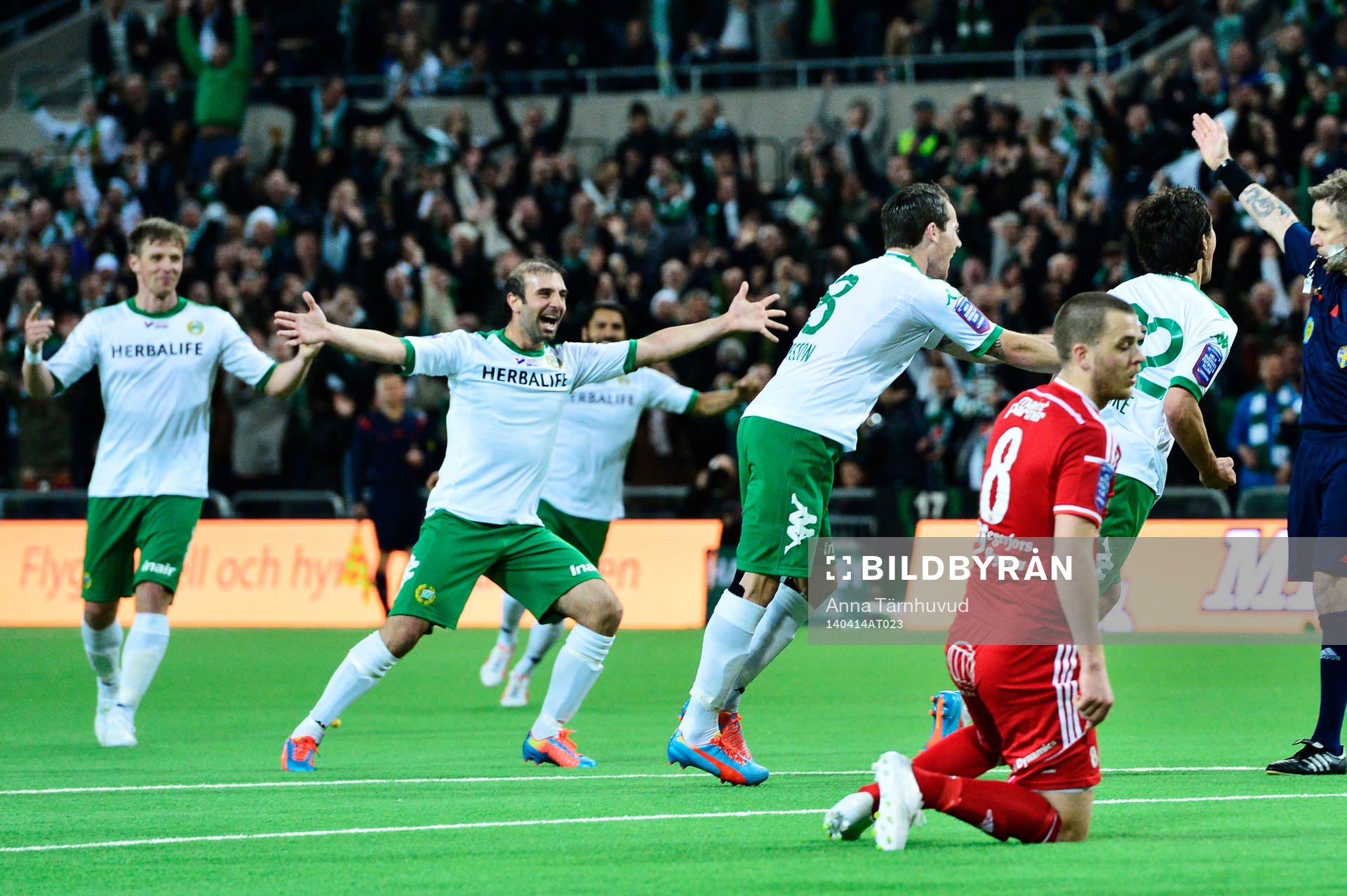 Hammarbys Lars Mendonca Fuhre jublar