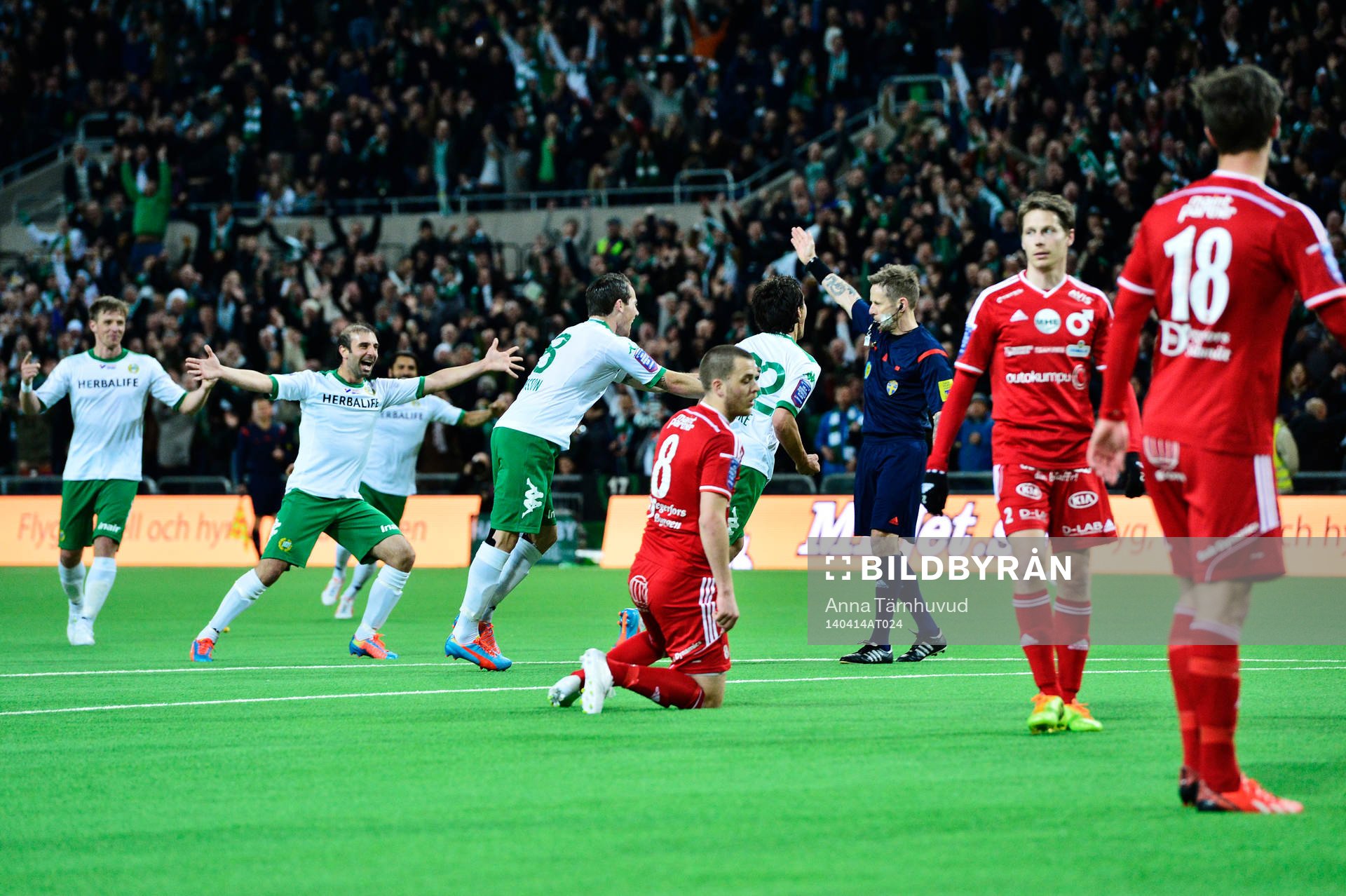 Hammarbys Lars Mendonca Fuhre jublar
