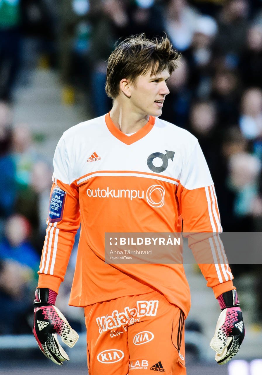 Degerfors målvakt August Strömberg