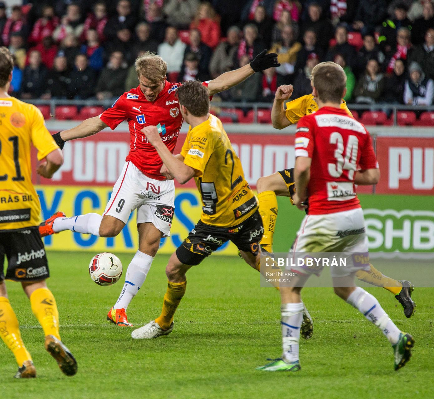 Kalmars Sebastian Andersson och Elfsborgs Skúli Jón
