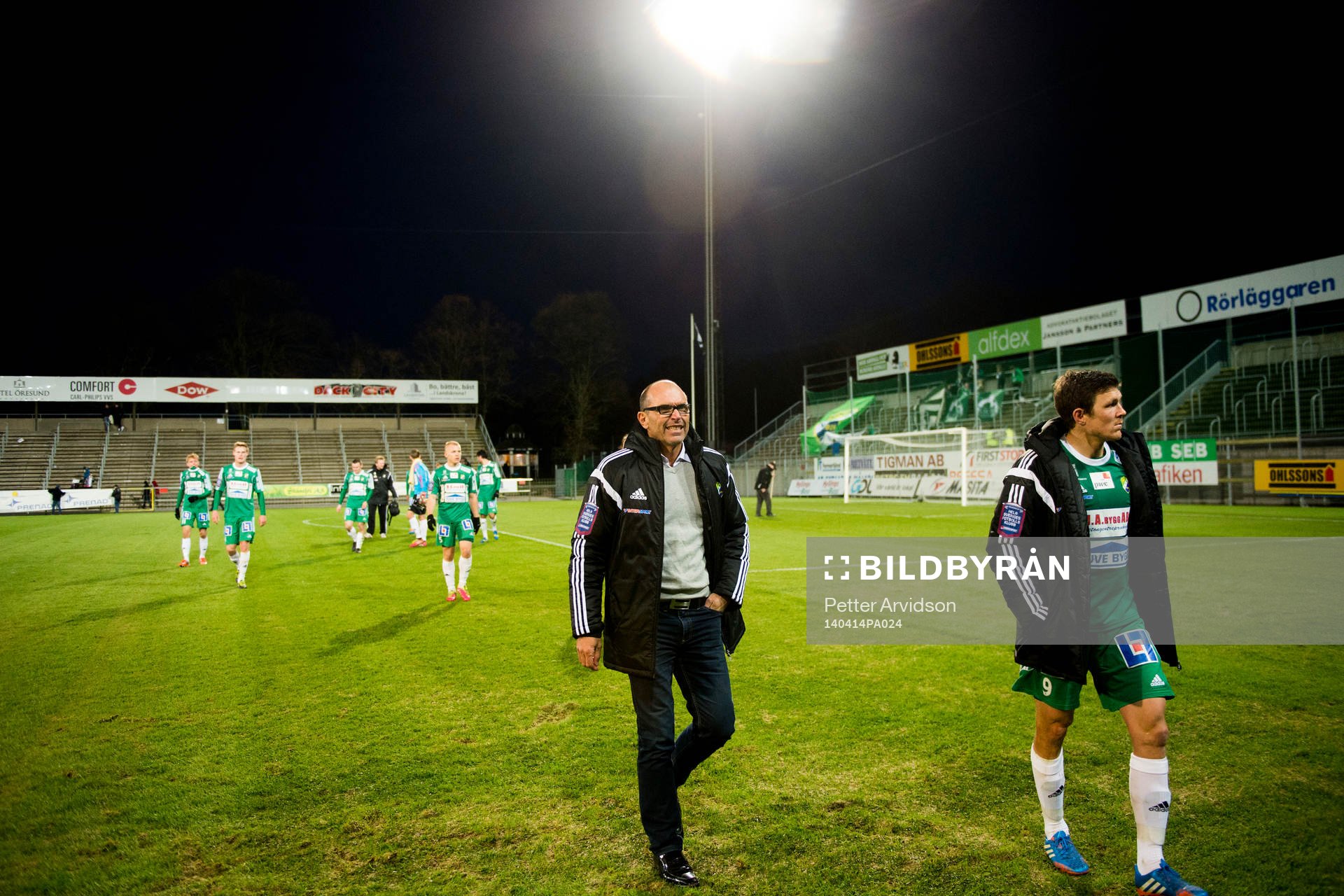 Ljungskiles tränare Tor-Arne Fredheim (tv) och Hannes