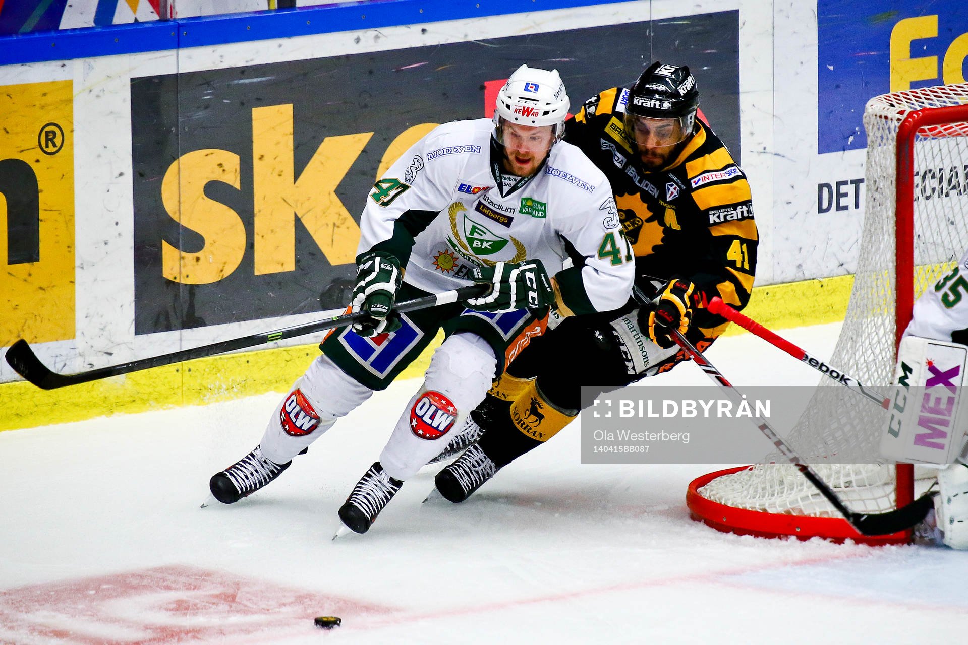Skellefteås Pierre Eduoard Bellemare mot Färjestads Ville