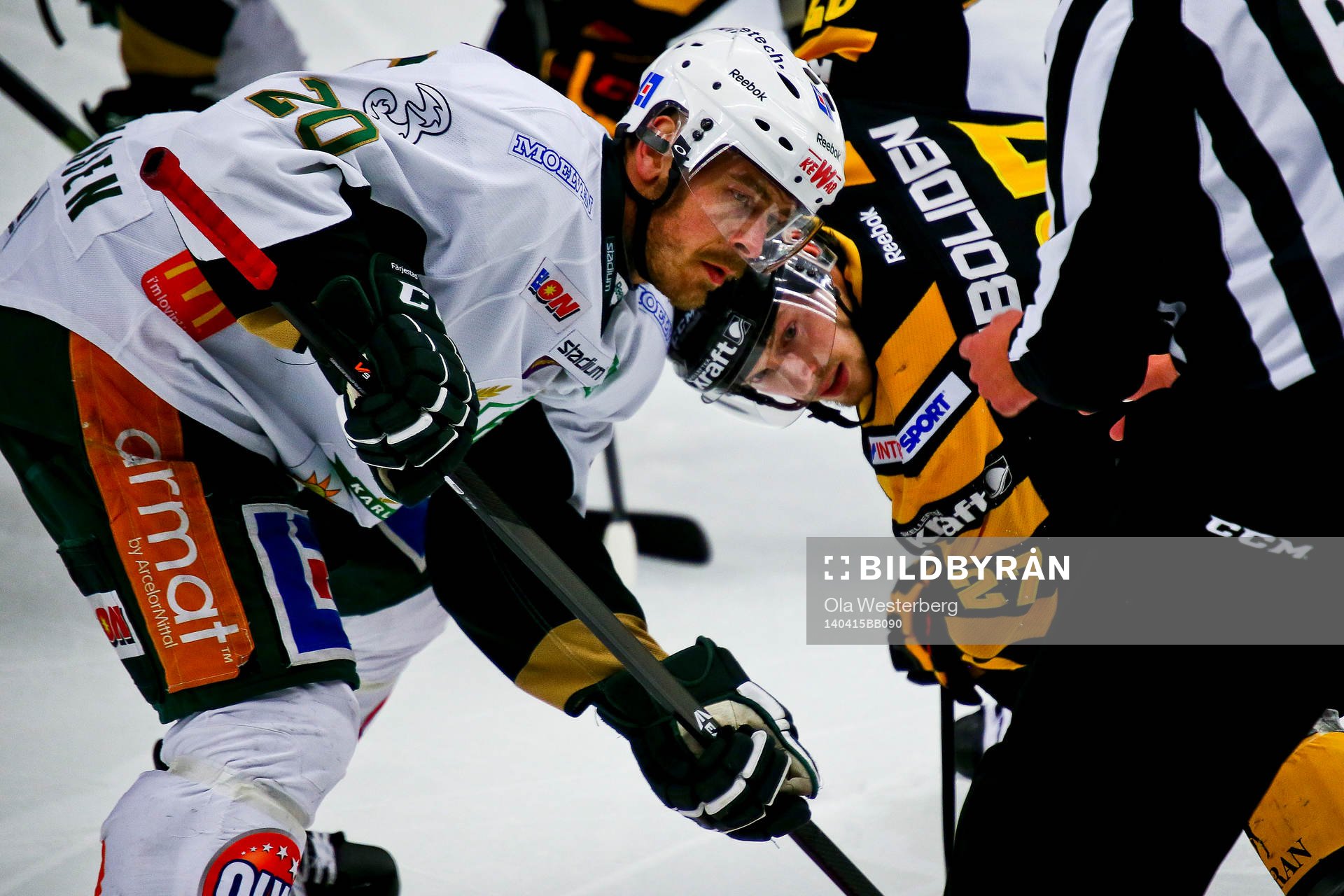 Skellefteås MArtin Lundberg mot Färjestads Anders