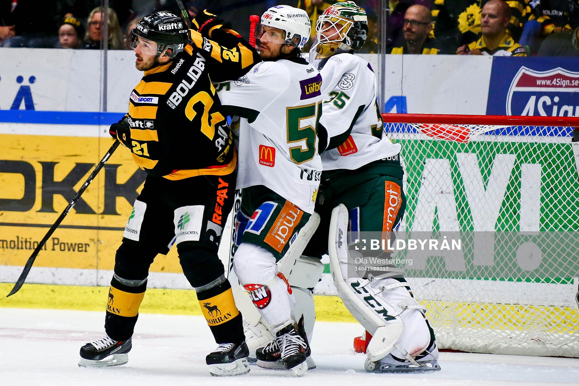 Skellefteås Jimmie Ericsson mot Färjestads Ole Kristian