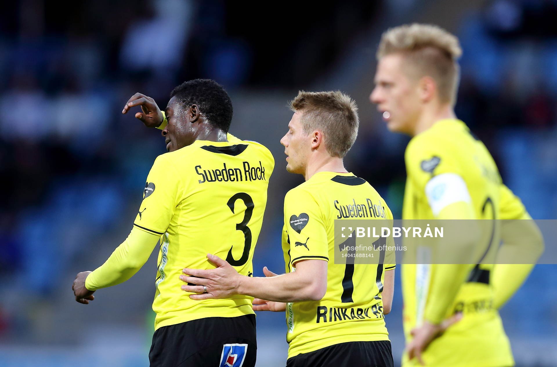Mjällbys Gbenga Arokoyo deppar